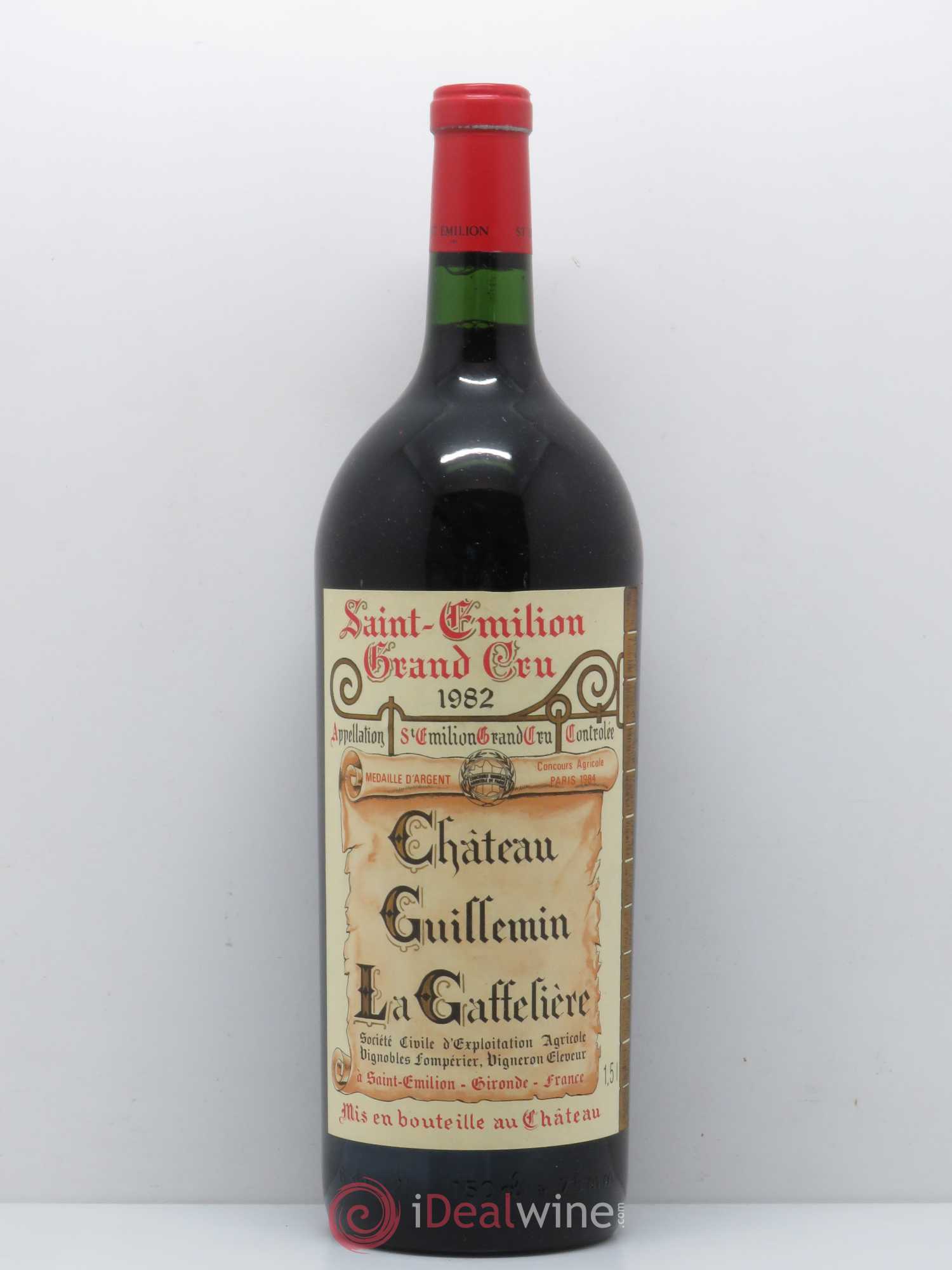 Saint-Émilion Guillemin Gaffelière 1982 - Posten von 1 Magnum - 0
