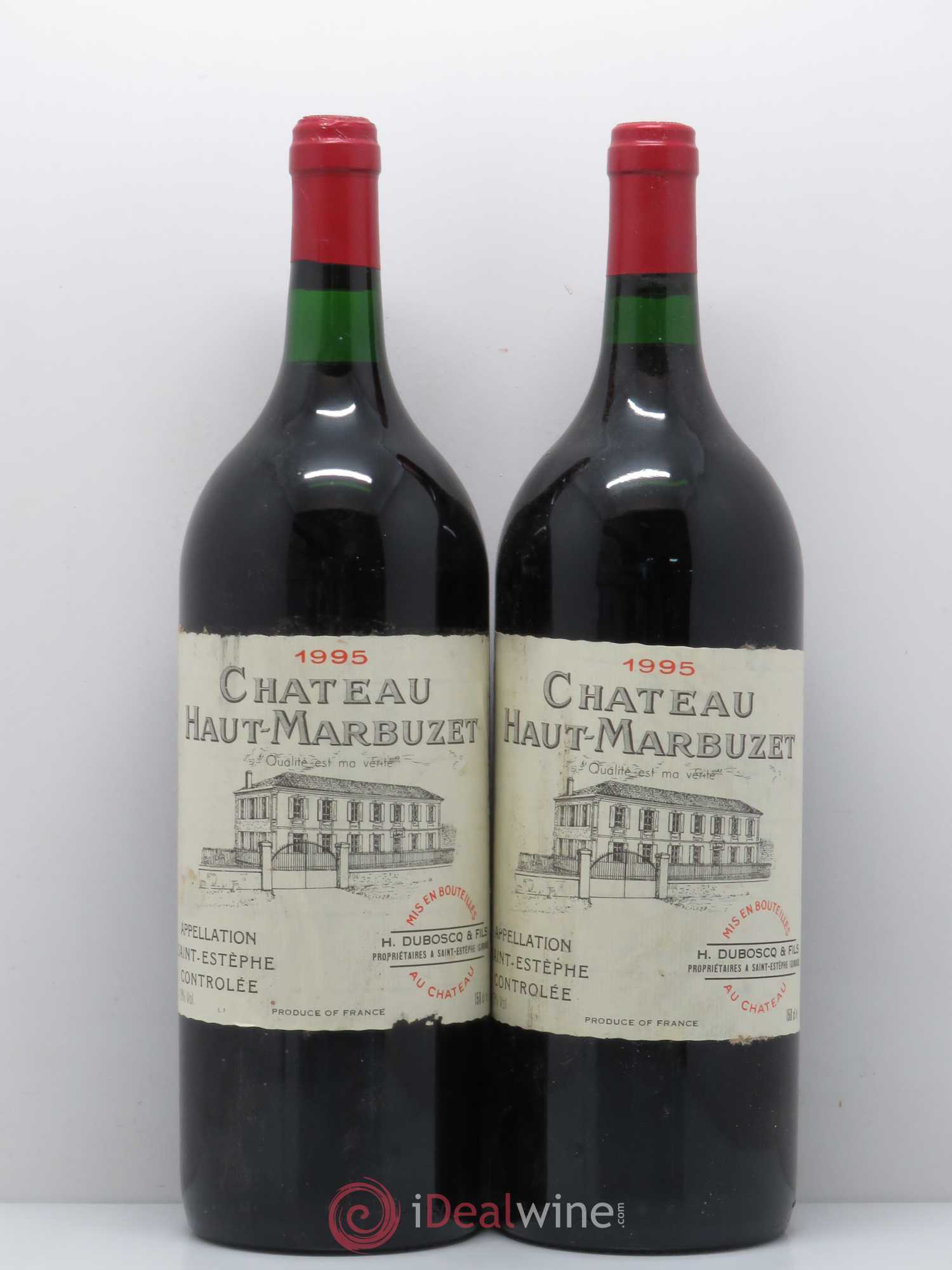 Château Haut Marbuzet 1995 - Lot de 2 magnums - 0