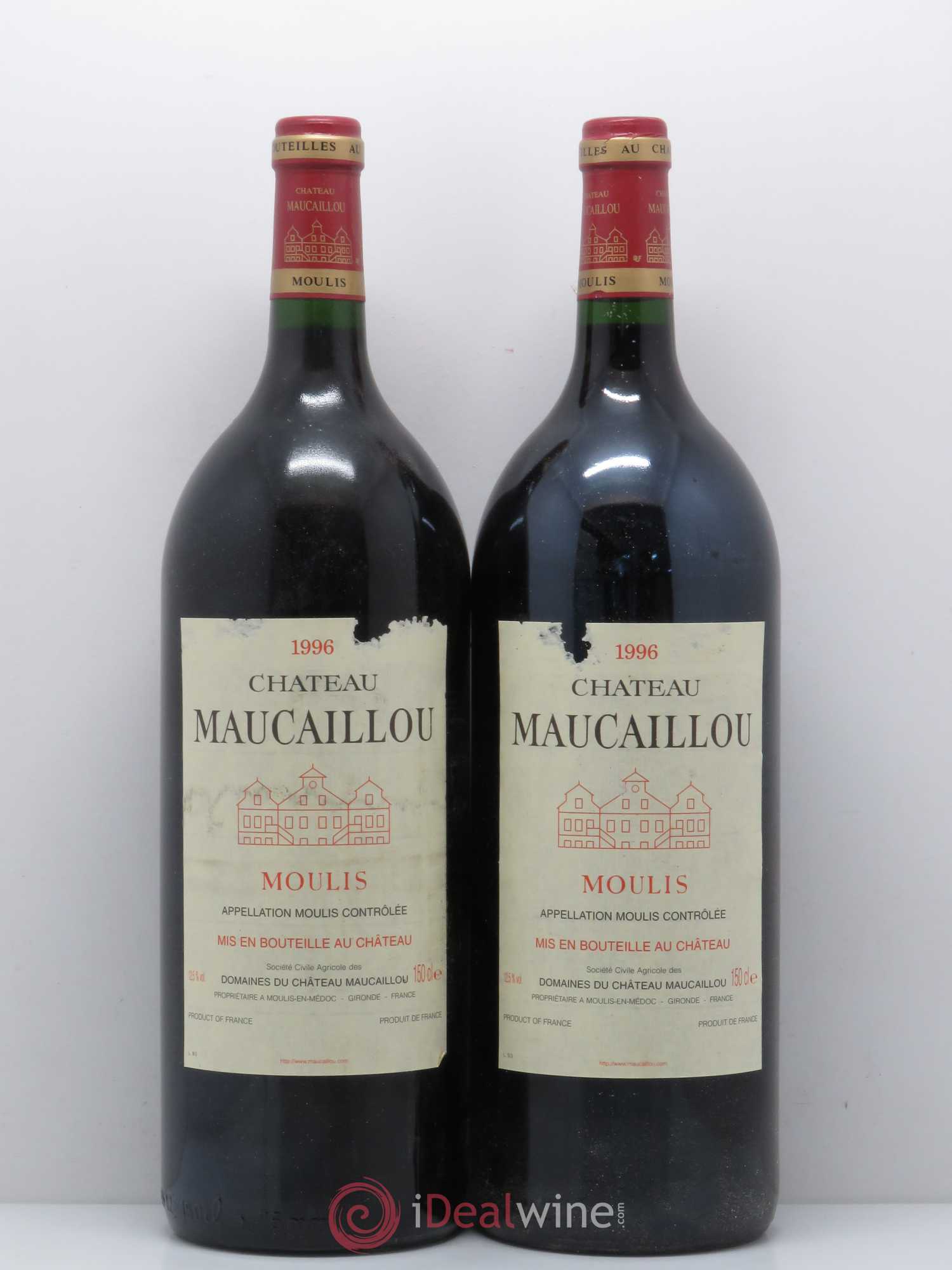 Château Maucaillou 1996 - Lot de 2 magnums - 0