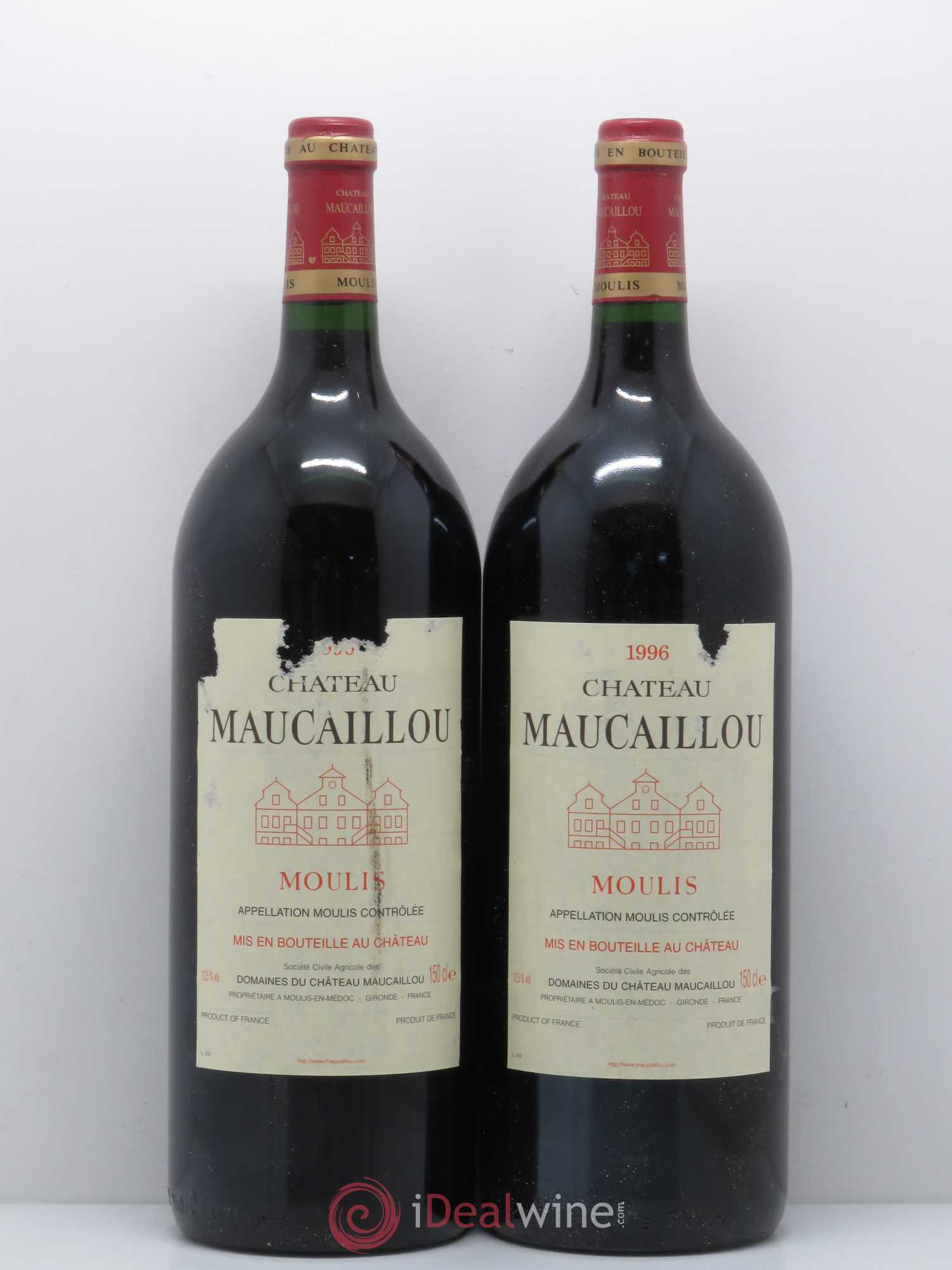 Château Maucaillou 1996 - Lot de 2 magnums - 0