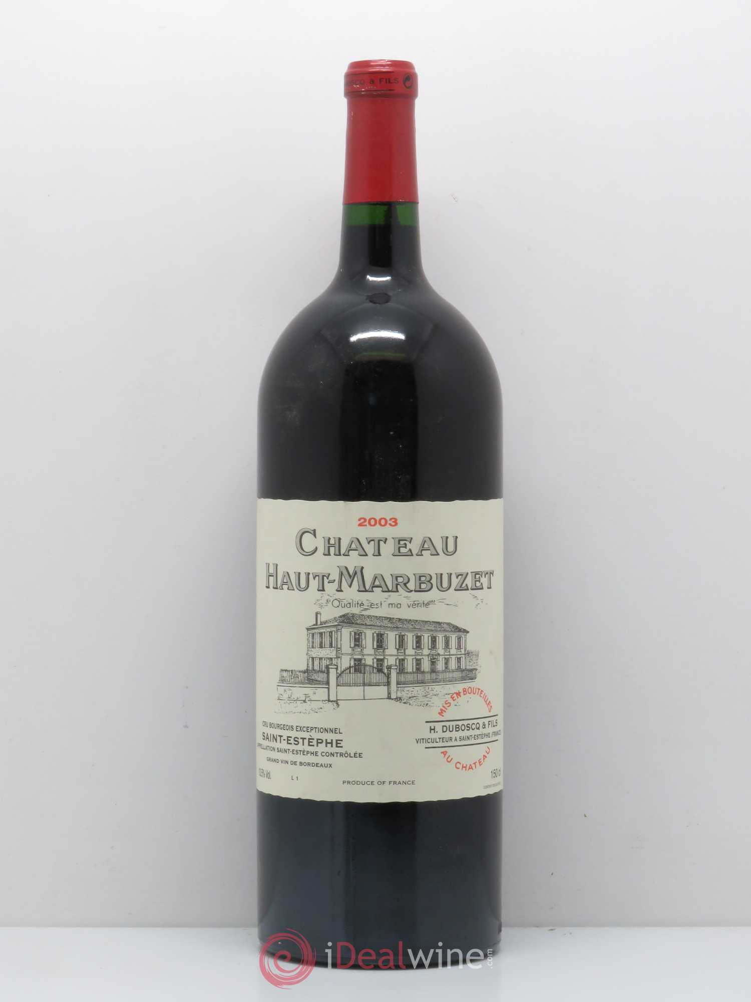 Château Haut Marbuzet 2003 - Lot de 1 magnum - 0