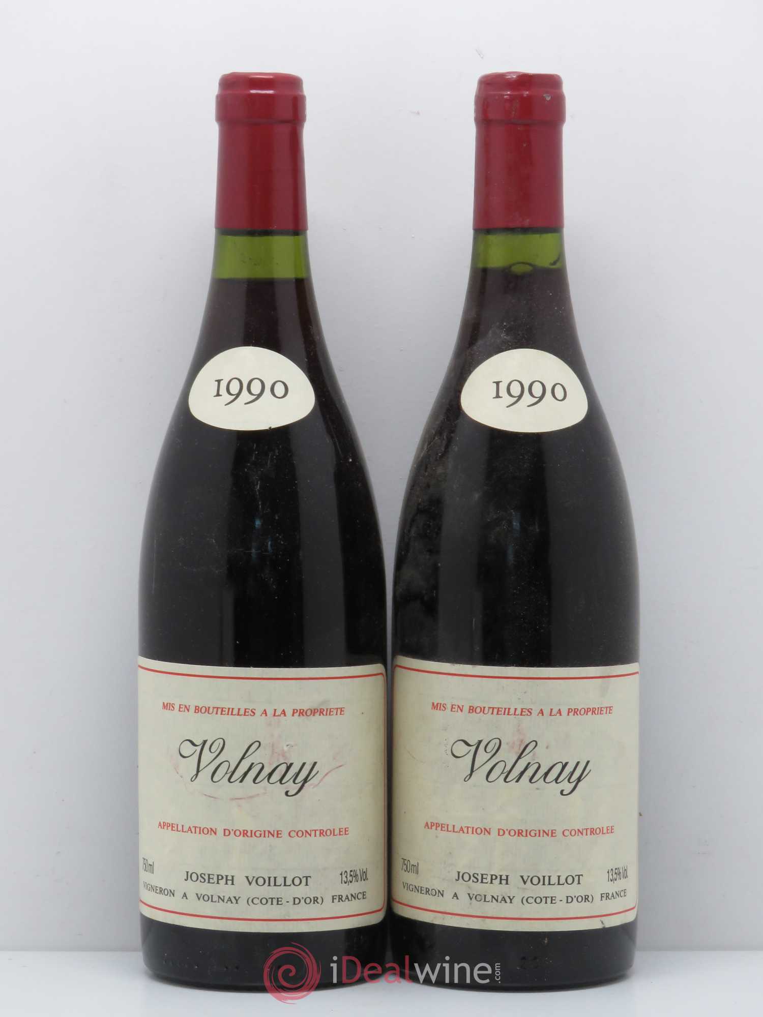 Volnay Vieilles vignes Joseph Voillot (Domaine) 1990 - Lot de 2 bouteilles - 0
