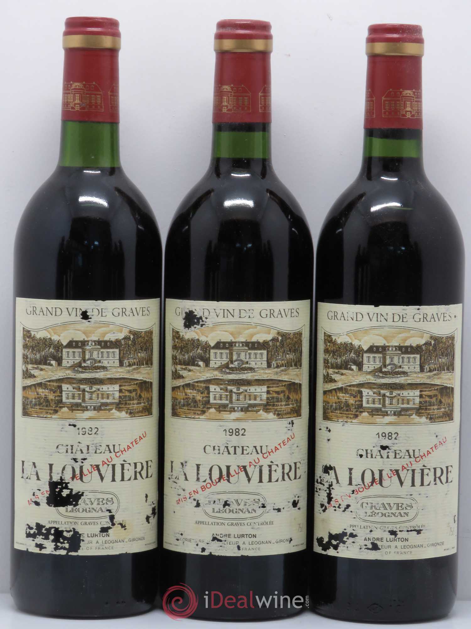 Château la Louvière 1 bouteille présumée 1982 1982 - Posten von 12 Flaschen - 2