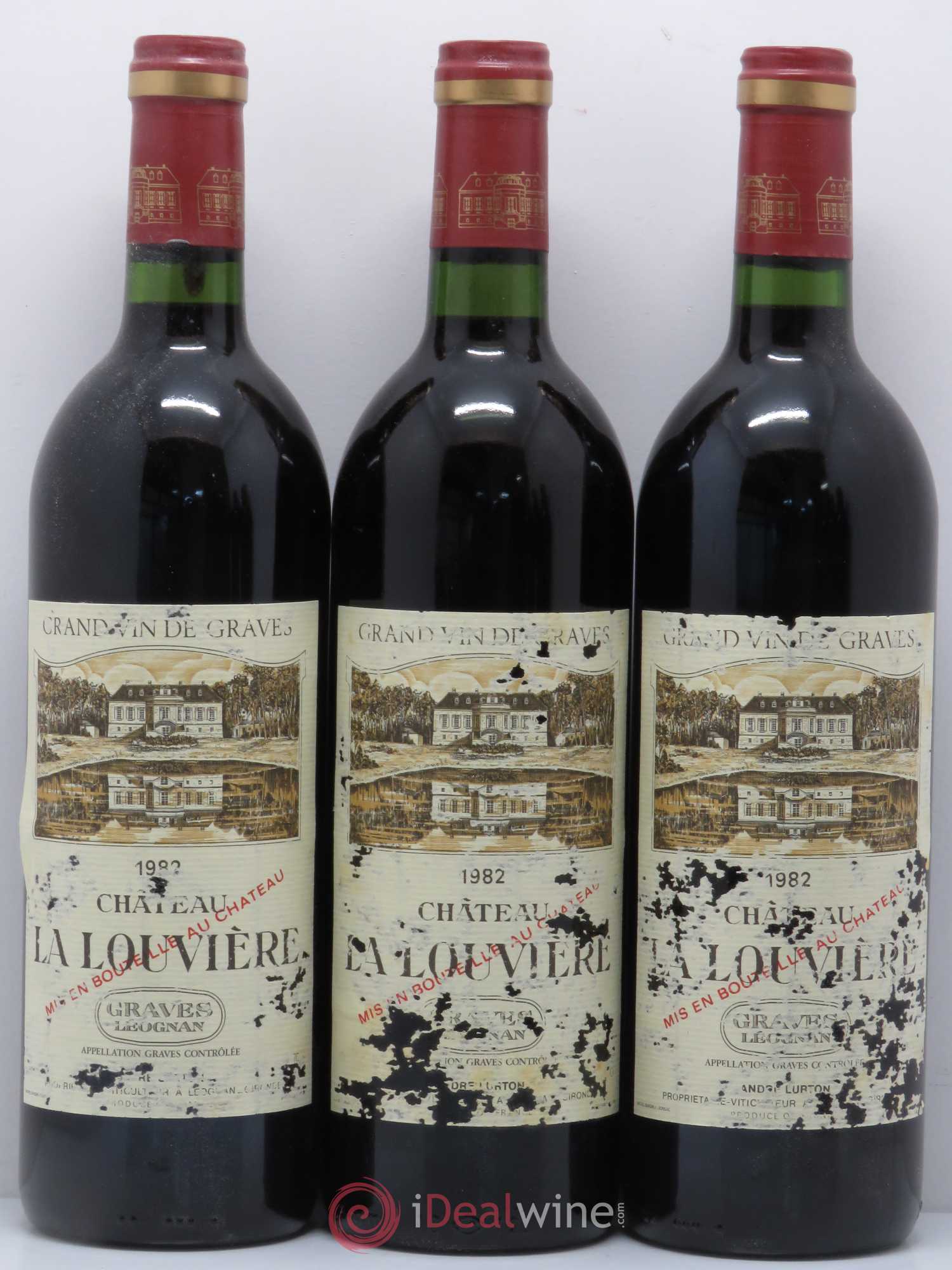 Château la Louvière 1 bouteille présumée 1982 1982 - Posten von 12 Flaschen - 3