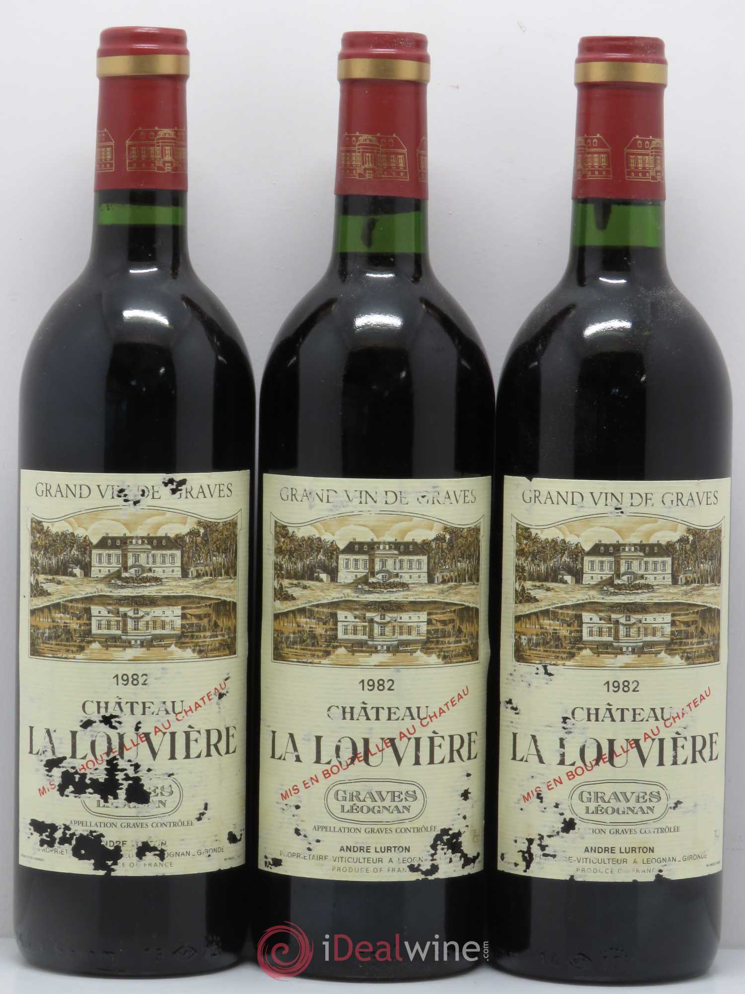 Château la Louvière 1 bouteille présumée 1982 1982 - Posten von 12 Flaschen - 4