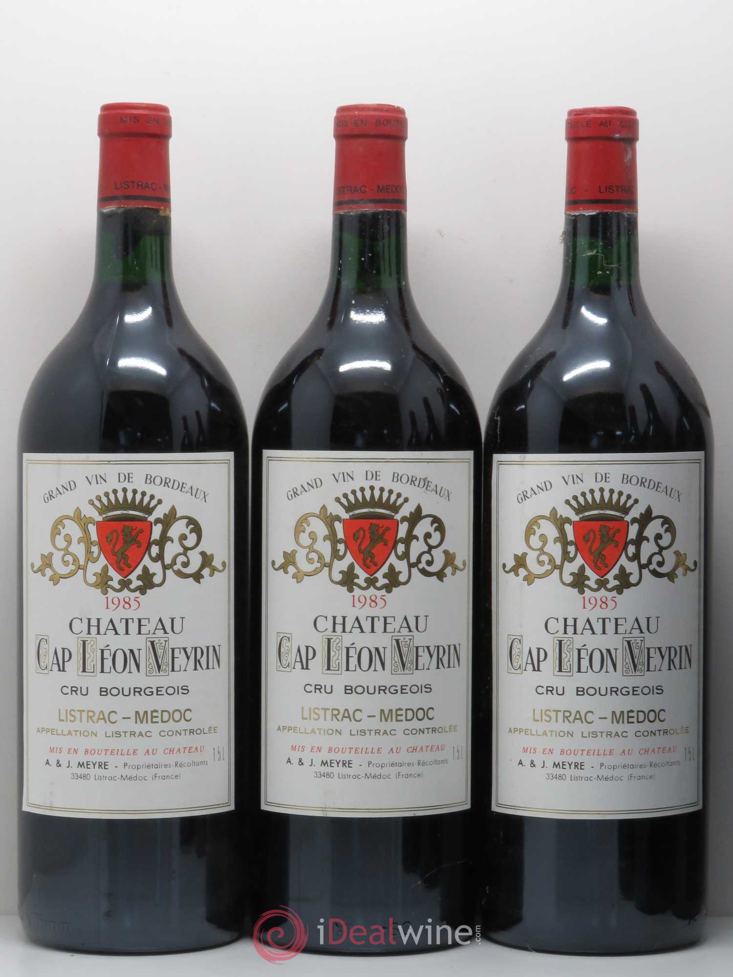 Listrac Château Cap Léon Veyrin 1985 - Posten von 6 Magnum - 1