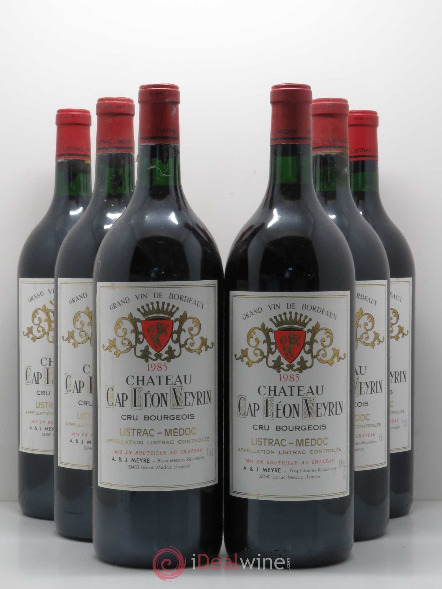Listrac Château Cap Léon Veyrin 1985 - Posten von 6 Magnum - 0