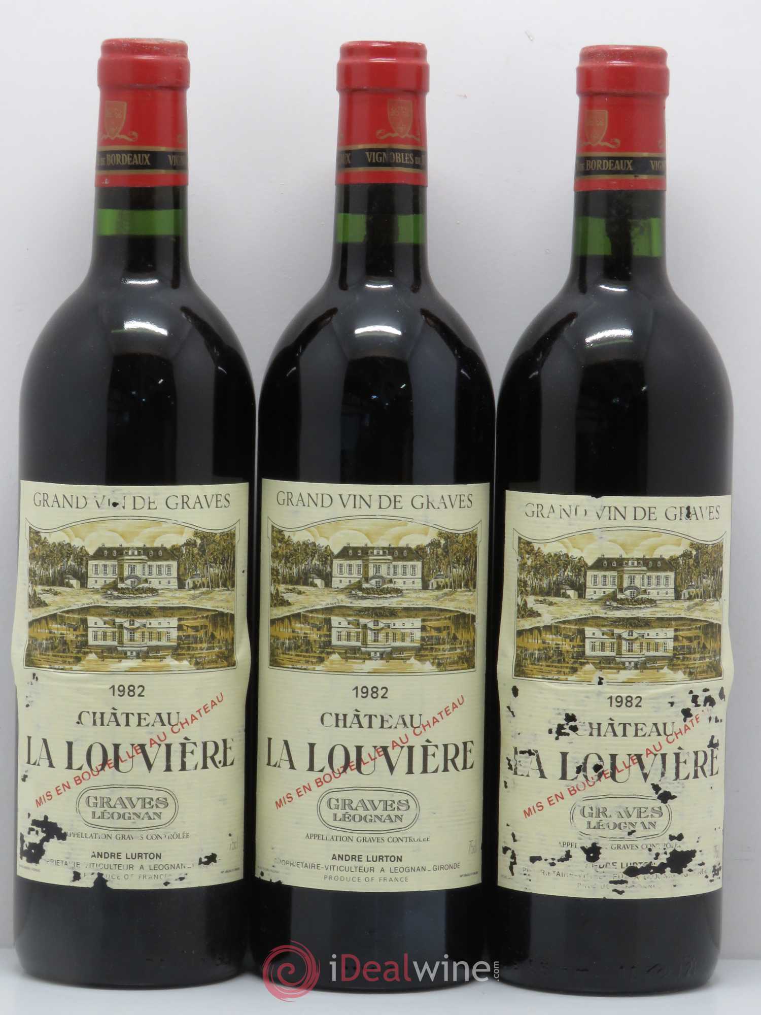Château la Louvière 1982 - Lot de 6 bouteilles - 2