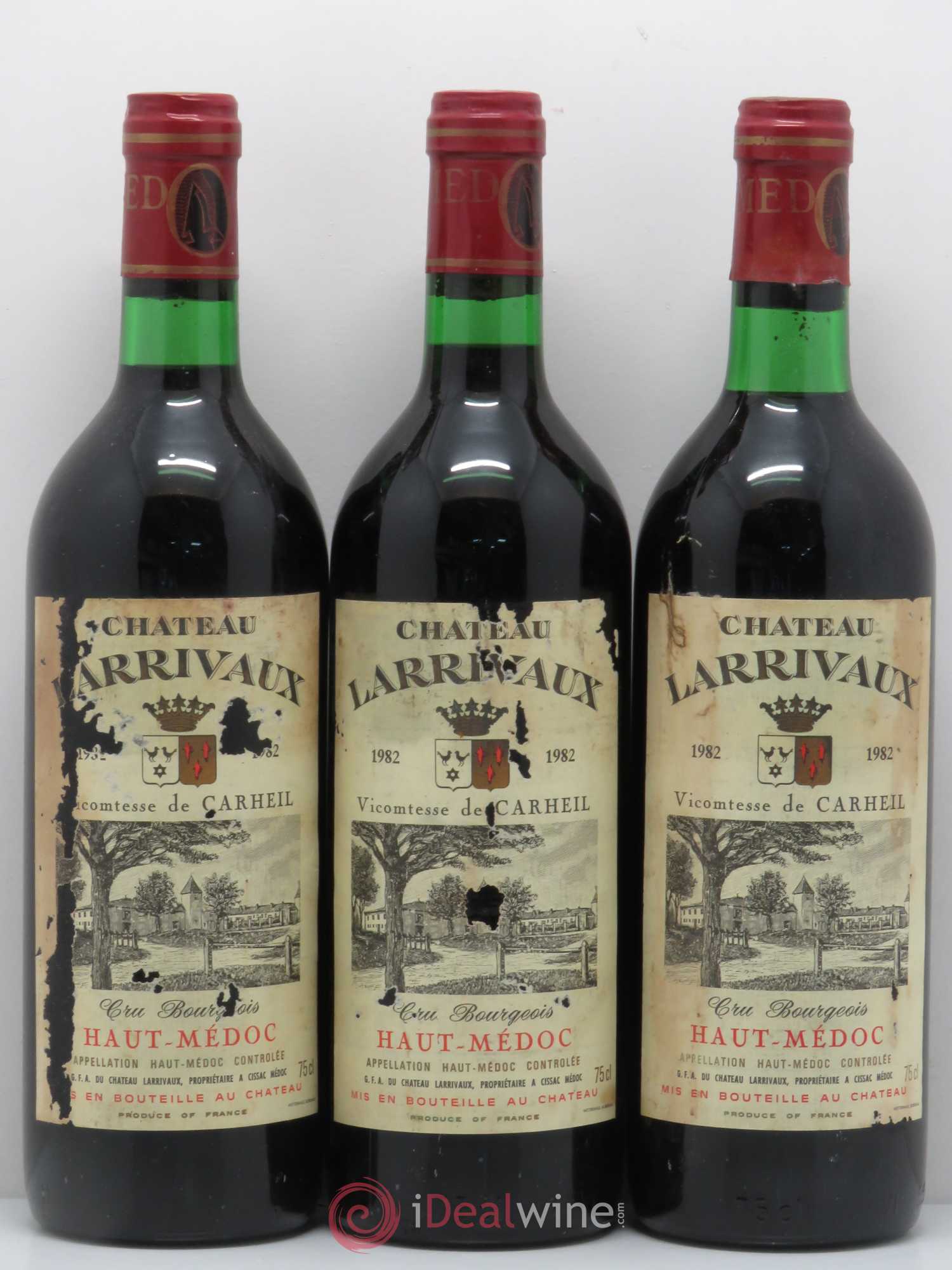 Château Larrivaux Cru Bourgeois 1982 - Lot de 6 bouteilles - 2