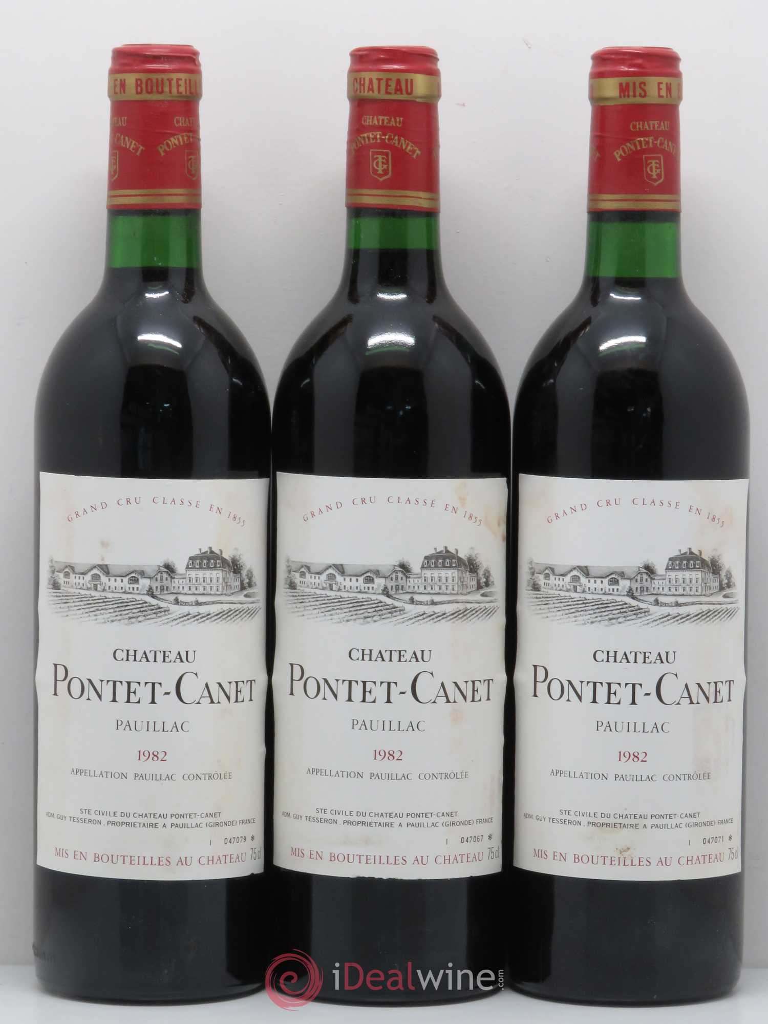 Château Pontet Canet 5ème Grand Cru Classé 1982 - Lot de 12 bouteilles - 4