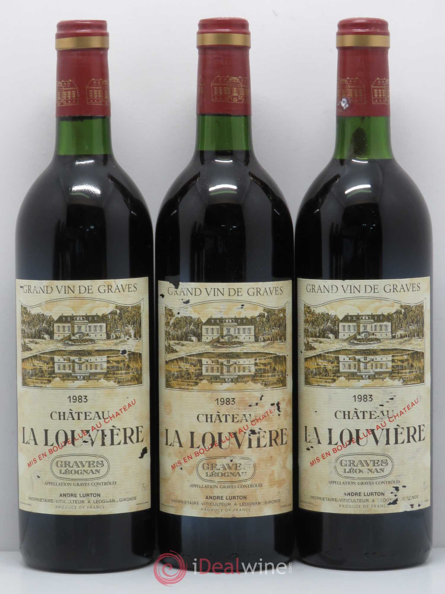 Château la Louvière 1983 - Lot de 6 bouteilles - 1