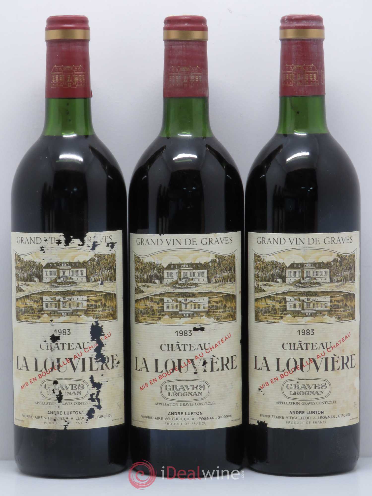 Château la Louvière 1983 - Lot de 6 bouteilles - 2