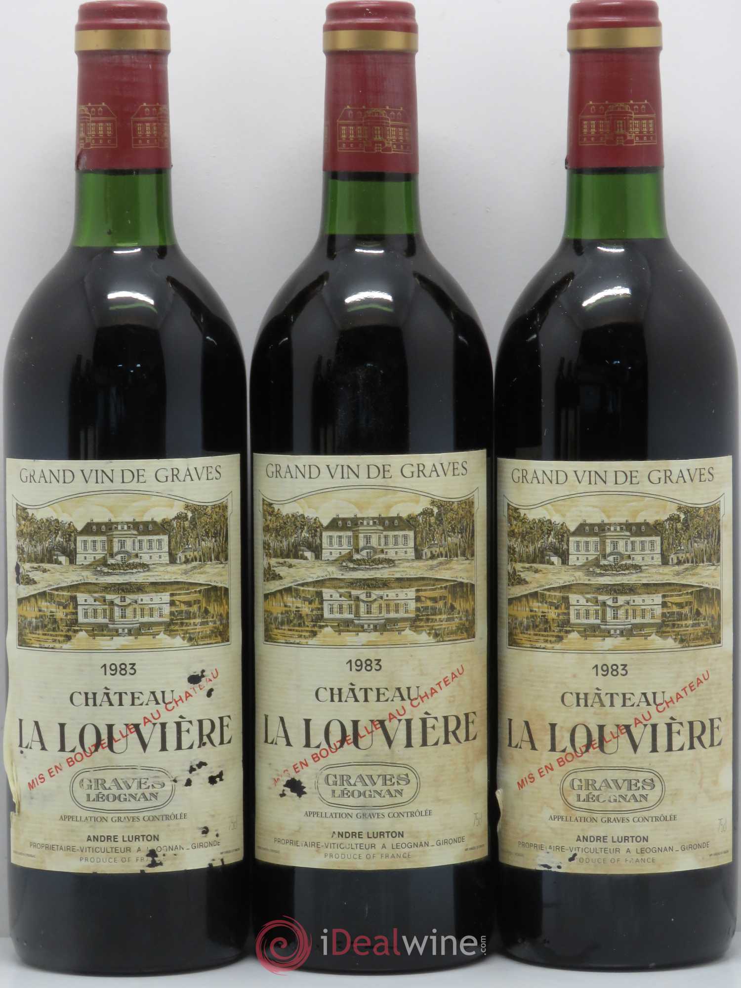 Château la Louvière 1983 - Lot de 6 bouteilles - 1
