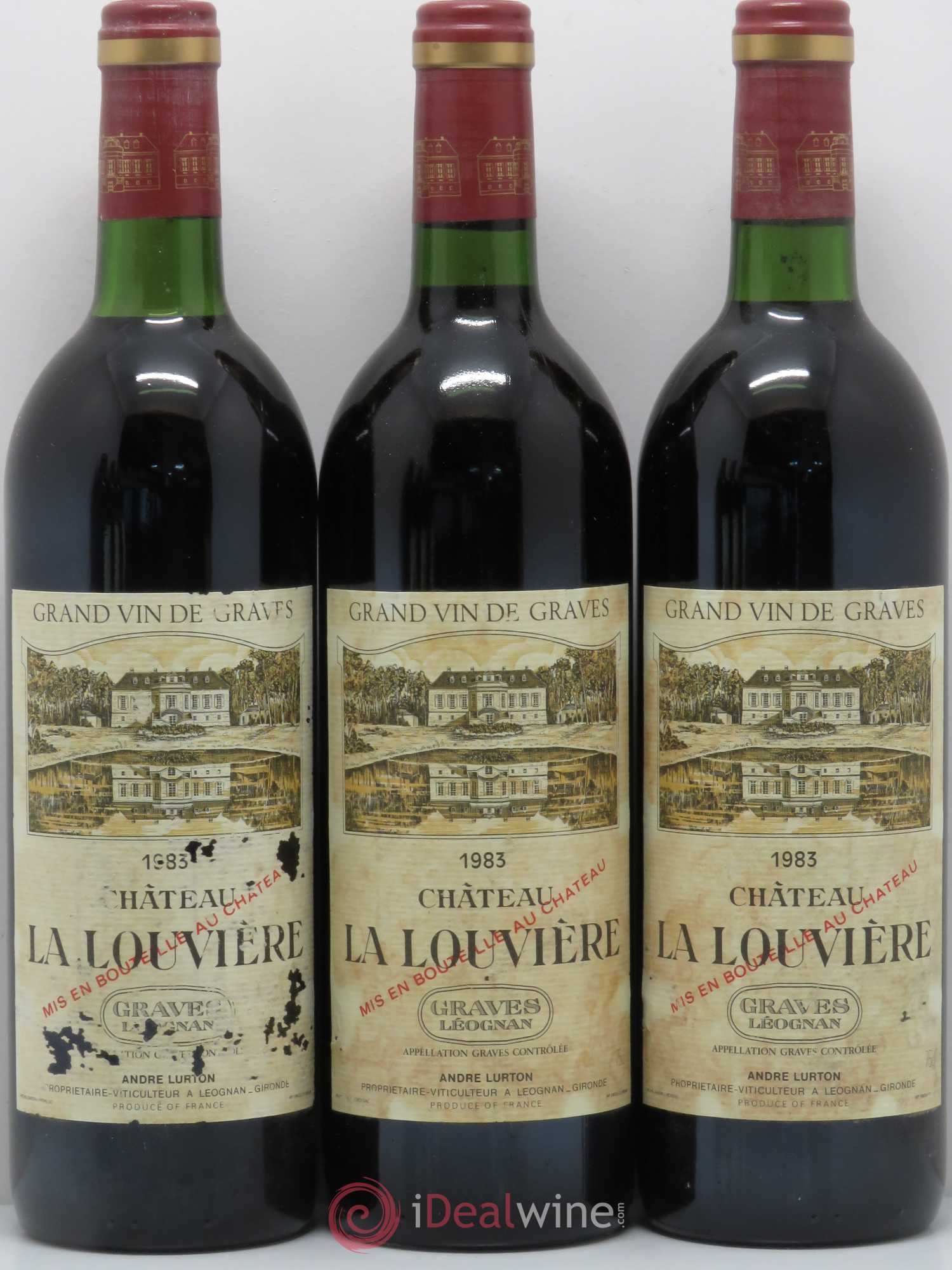Château la Louvière 1983 - Lot de 6 bouteilles - 2
