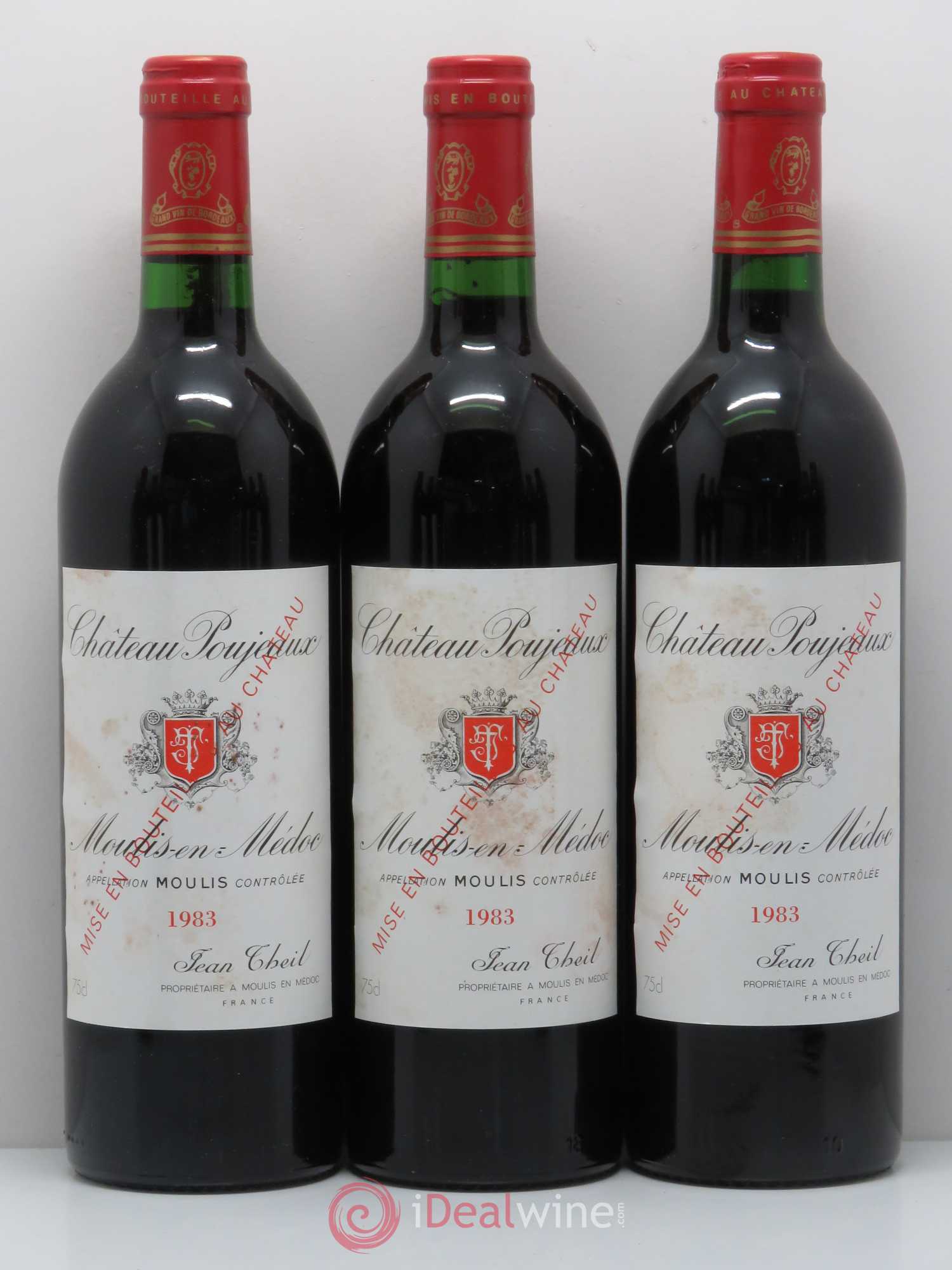 Château Poujeaux 1983 - Lot de 12 bouteilles - 3