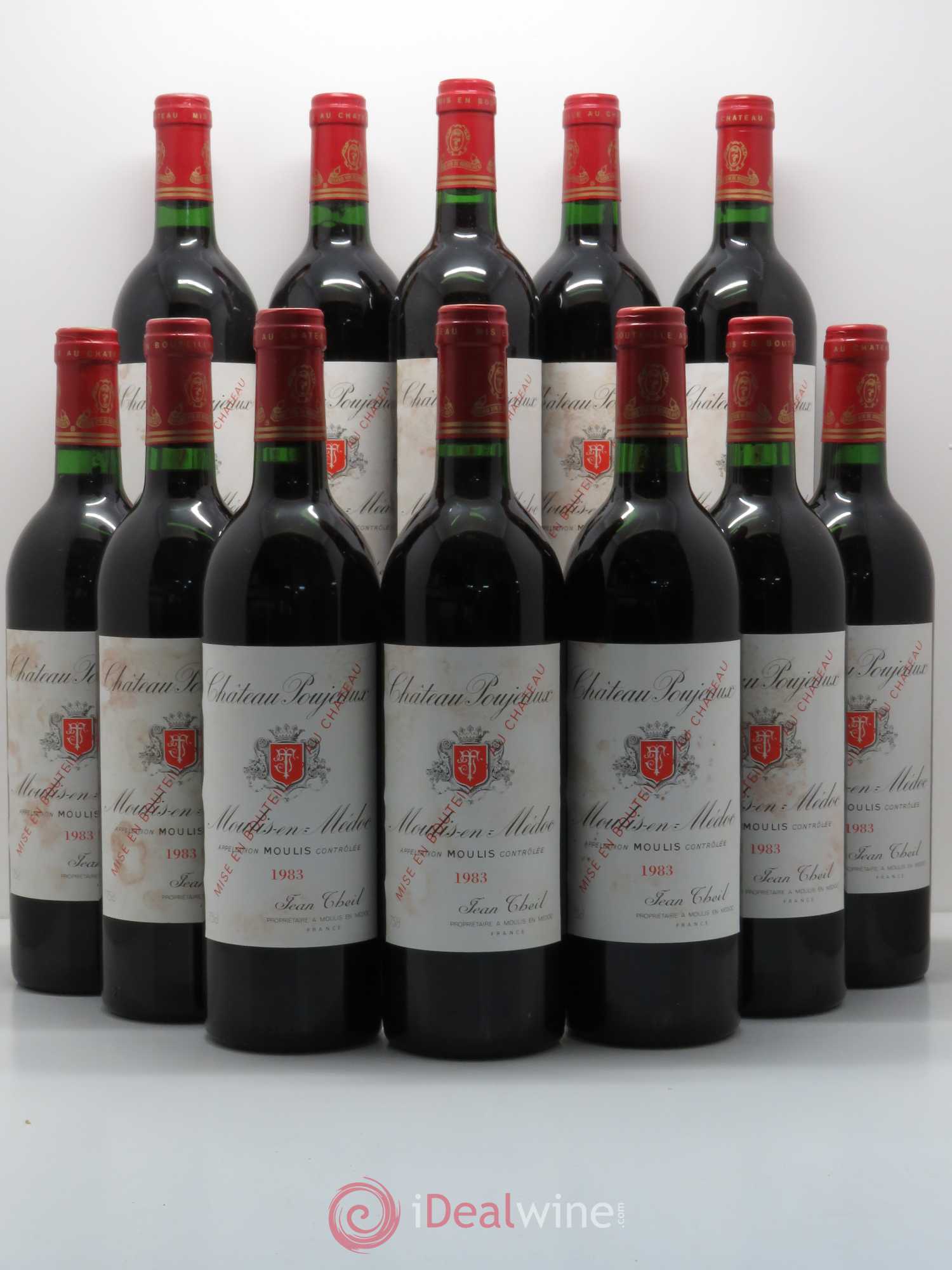 Château Poujeaux 1983 - Lot de 12 bouteilles - 0