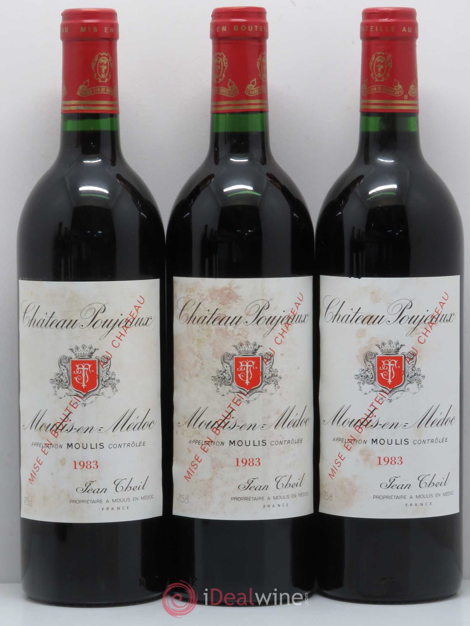 Château Poujeaux 1983 - Lot de 6 bouteilles - 1