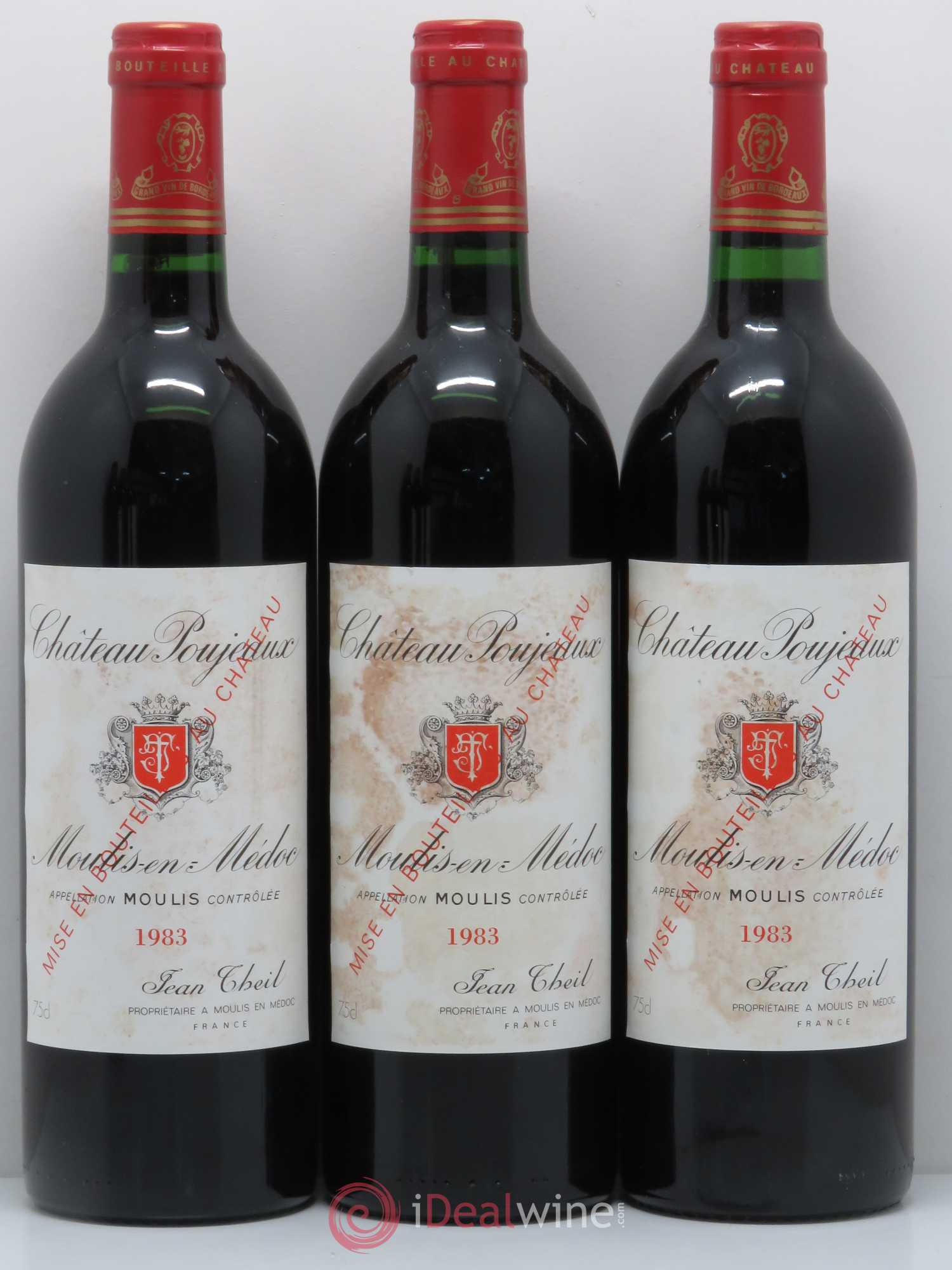 Château Poujeaux 1983 - Lot de 6 bouteilles - 1