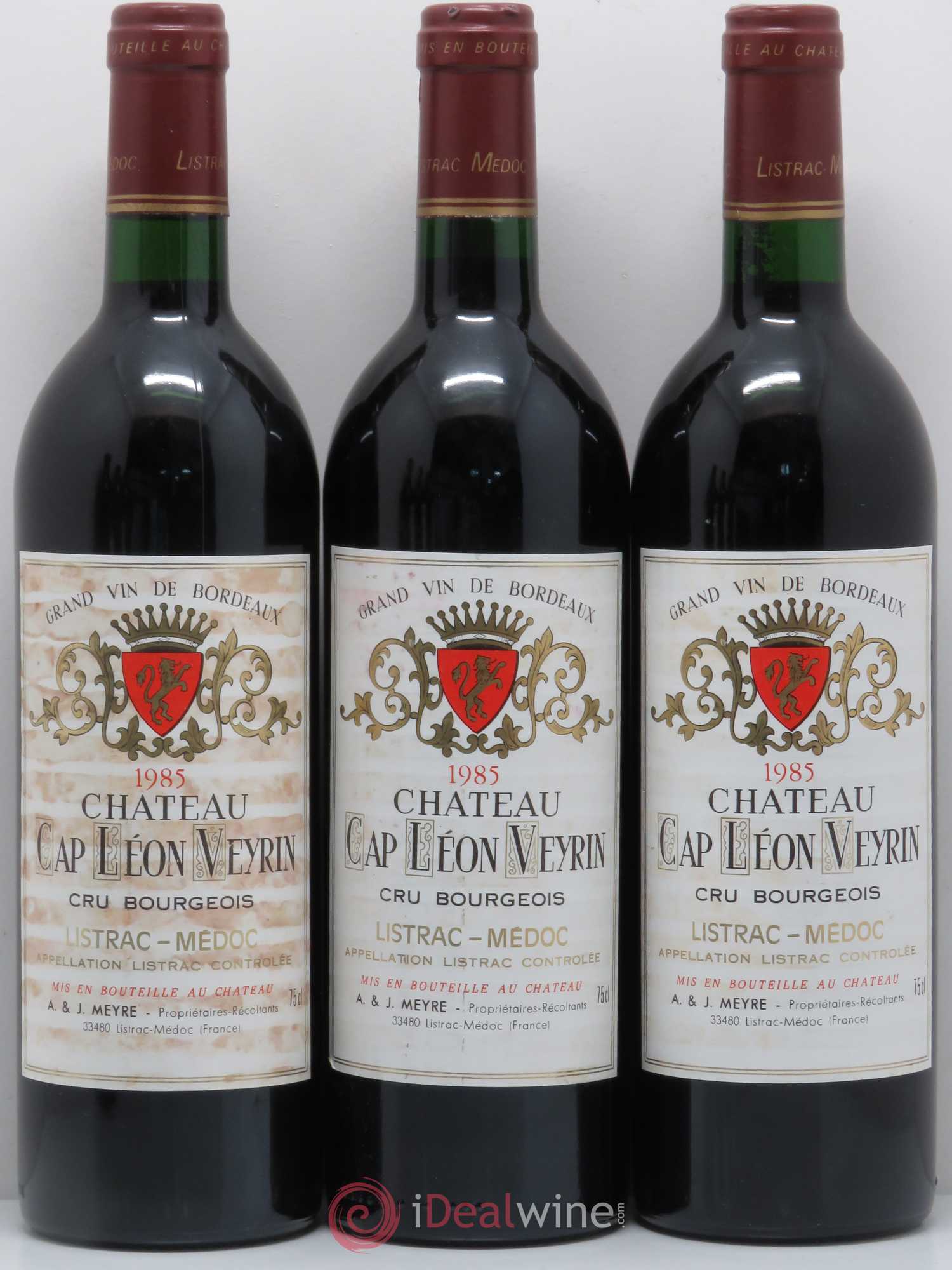 Listrac Château Cap Léon Veyrin 1985 - Lot de 6 bouteilles - 2