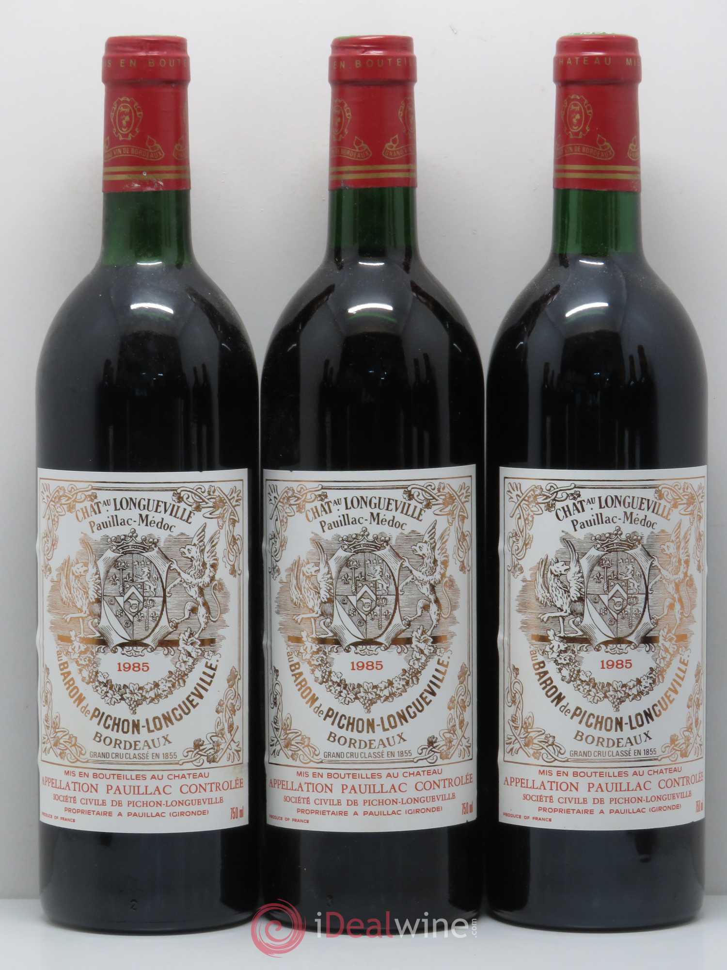 Pichon Longueville Baron 2ème Grand Cru Classé 1985 - Lot de 12 bouteilles - 1