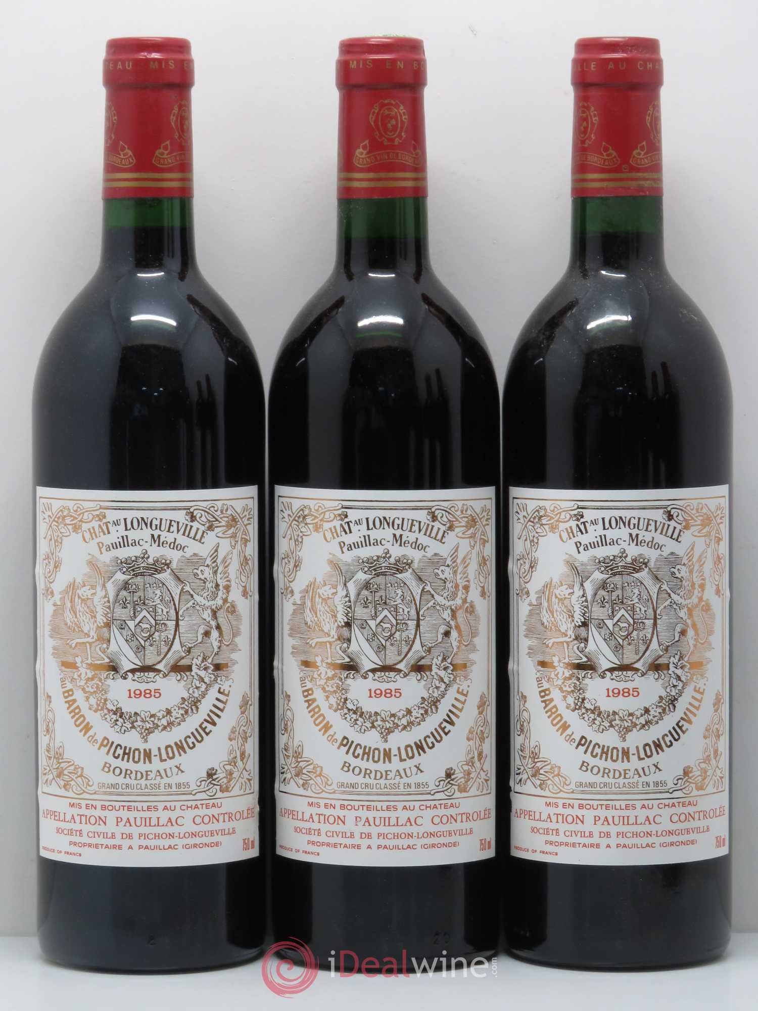 Pichon Longueville Baron 2ème Grand Cru Classé 1985 - Lot de 12 bouteilles - 2