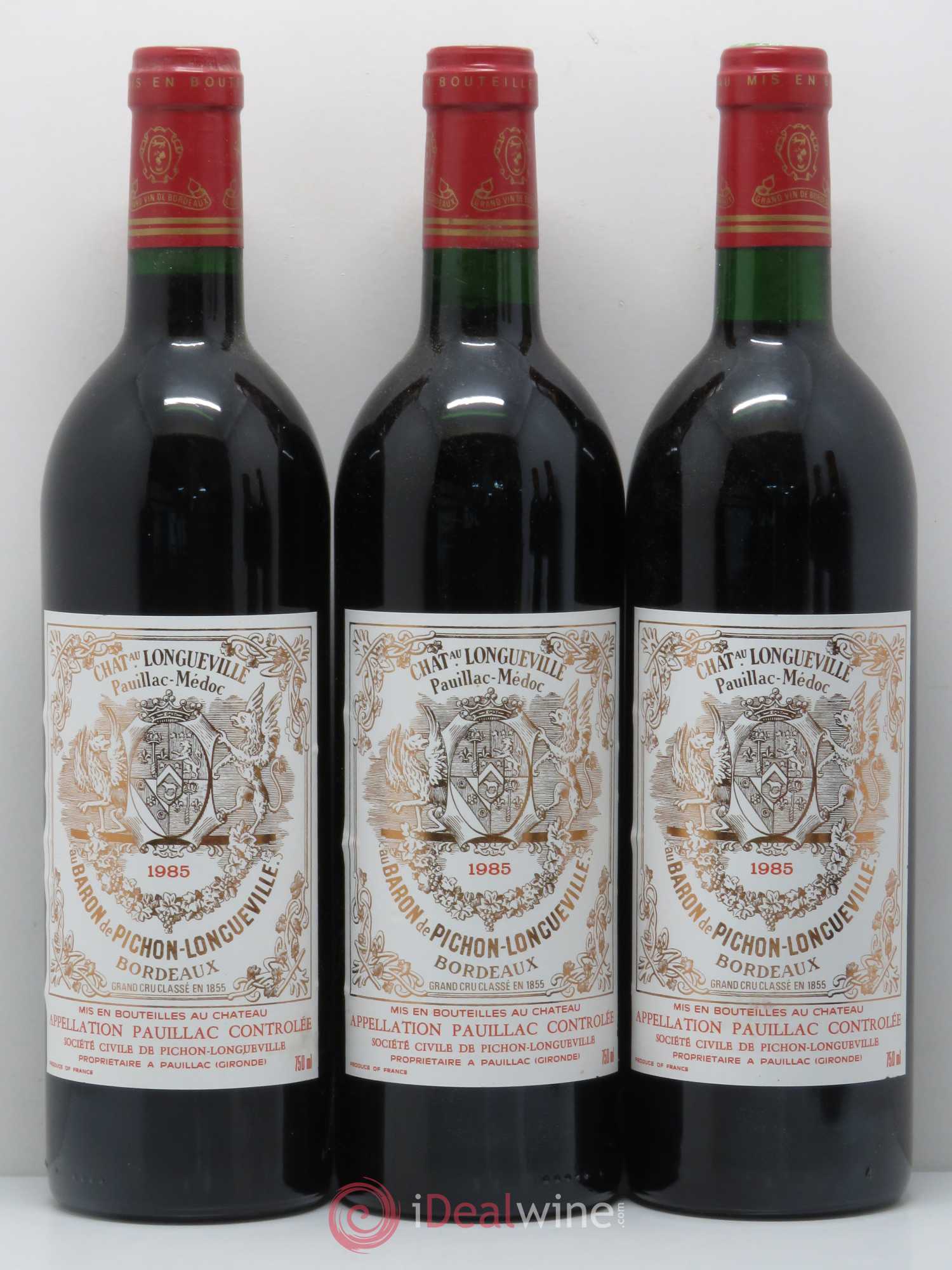 Pichon Longueville Baron 2ème Grand Cru Classé 1985 - Lot de 12 bouteilles - 3