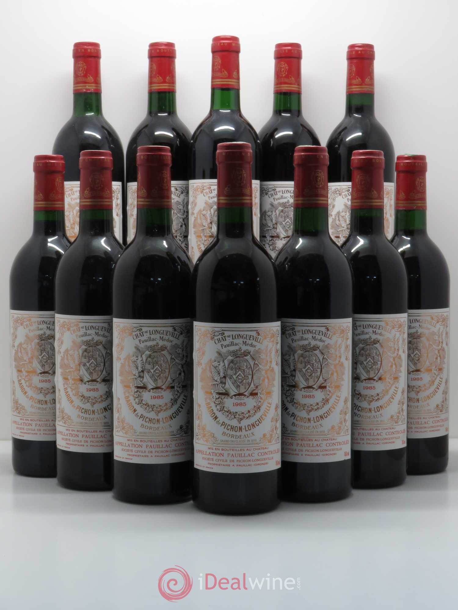 Pichon Longueville Baron 2ème Grand Cru Classé 1985 - Lot de 12 bouteilles - 0