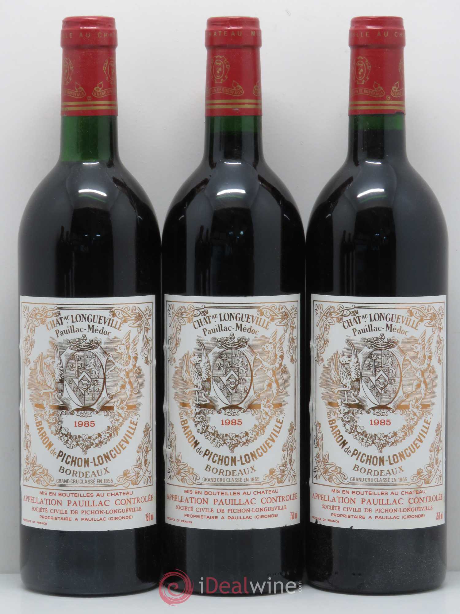 Pichon Longueville Baron 2ème Grand Cru Classé 1985 - Lot de 6 bouteilles - 1