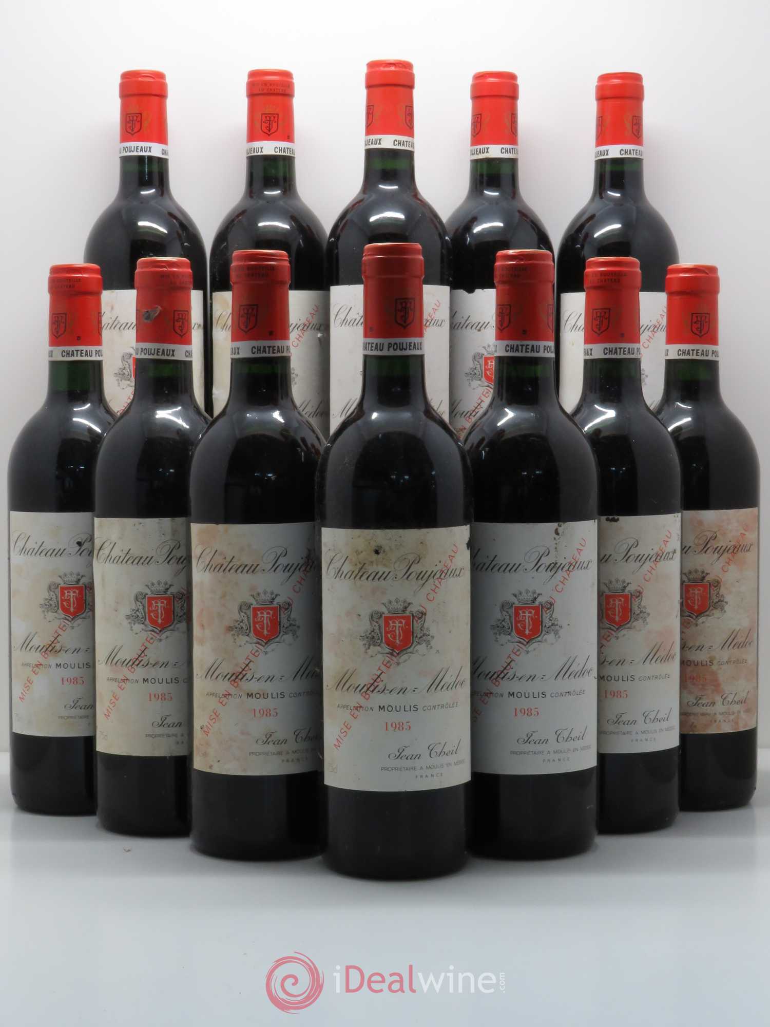 Château Poujeaux 1985 - Lot de 12 bouteilles - 0