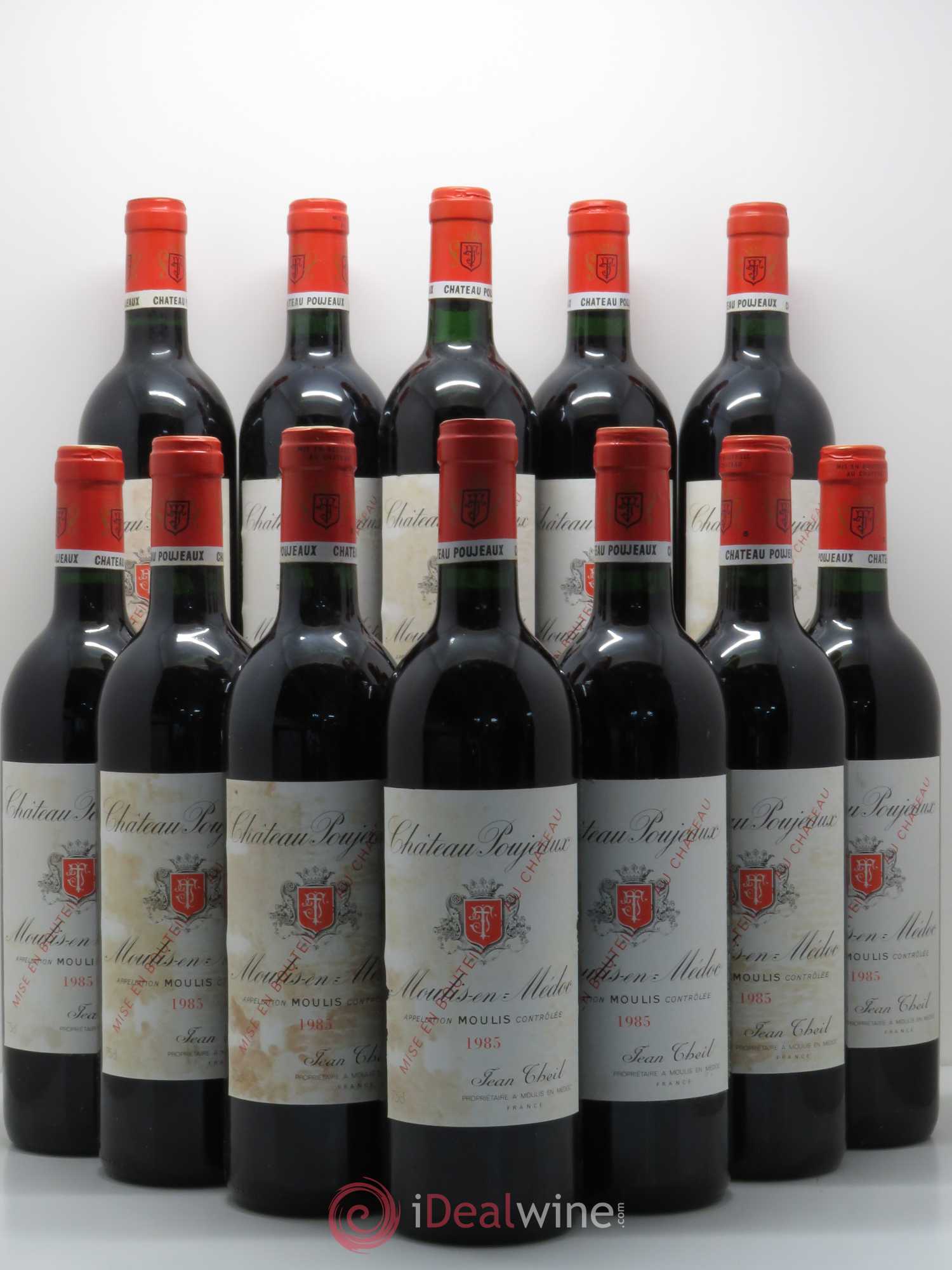Château Poujeaux 1985 - Lot de 12 bouteilles - 0