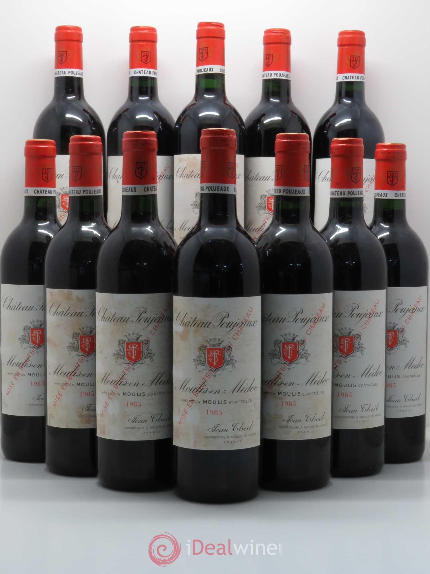 Château Poujeaux 1985 - Lot de 12 bouteilles - 0