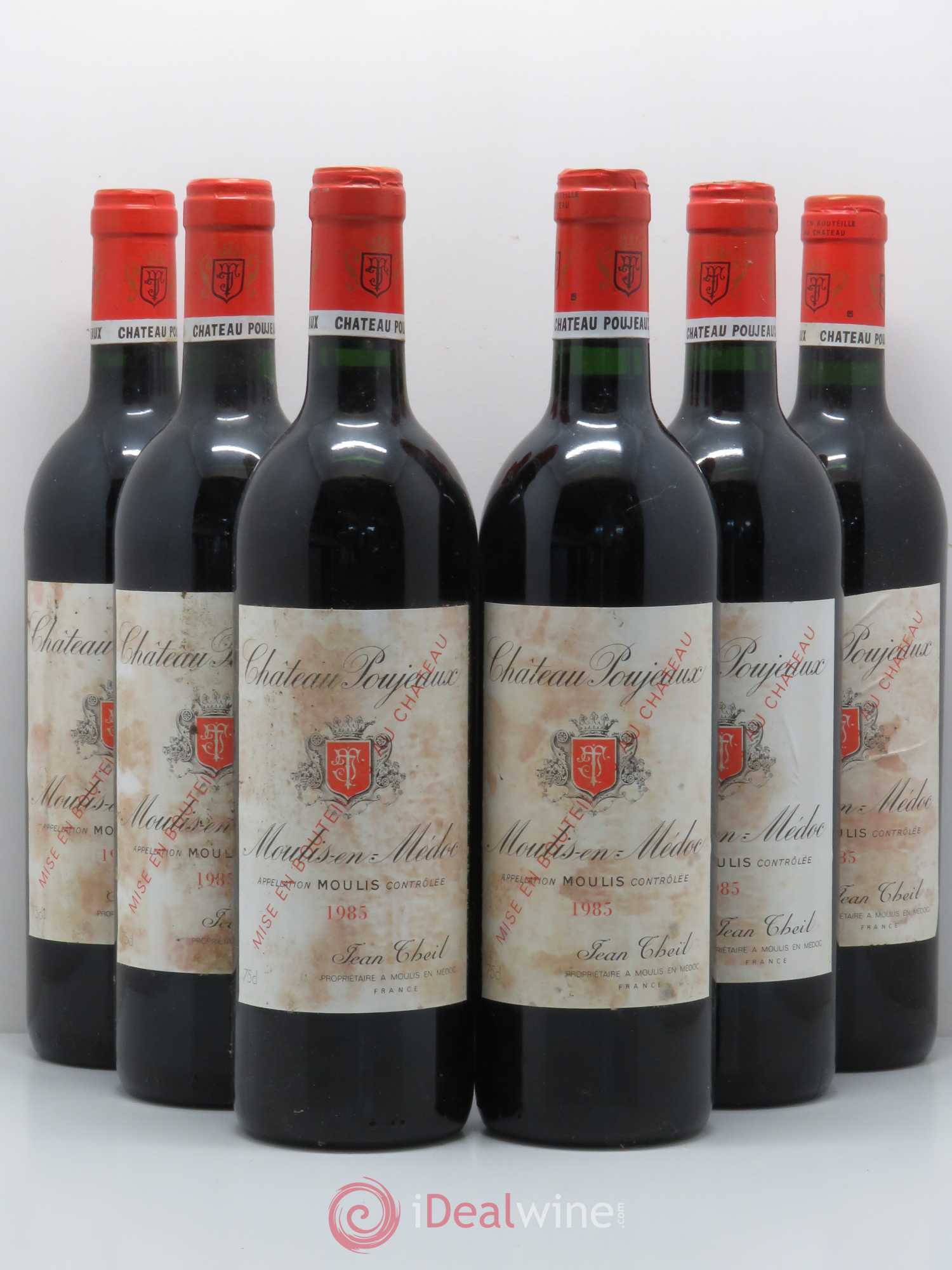 Château Poujeaux 1985 - Lot de 6 bouteilles - 0