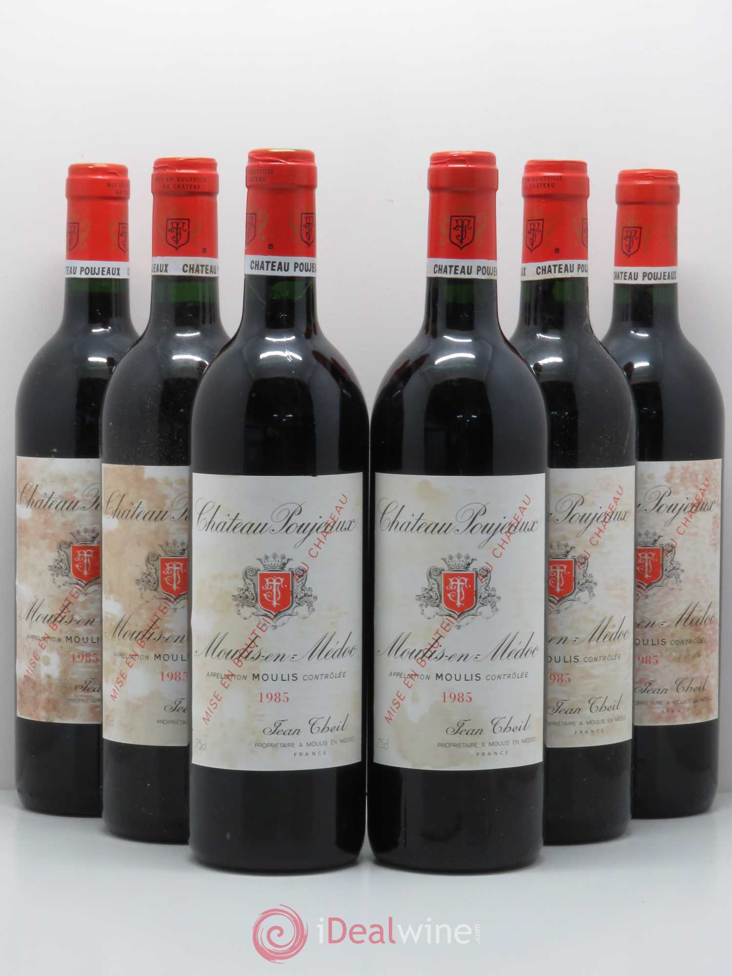 Château Poujeaux 1985 - Lot de 6 bouteilles - 0