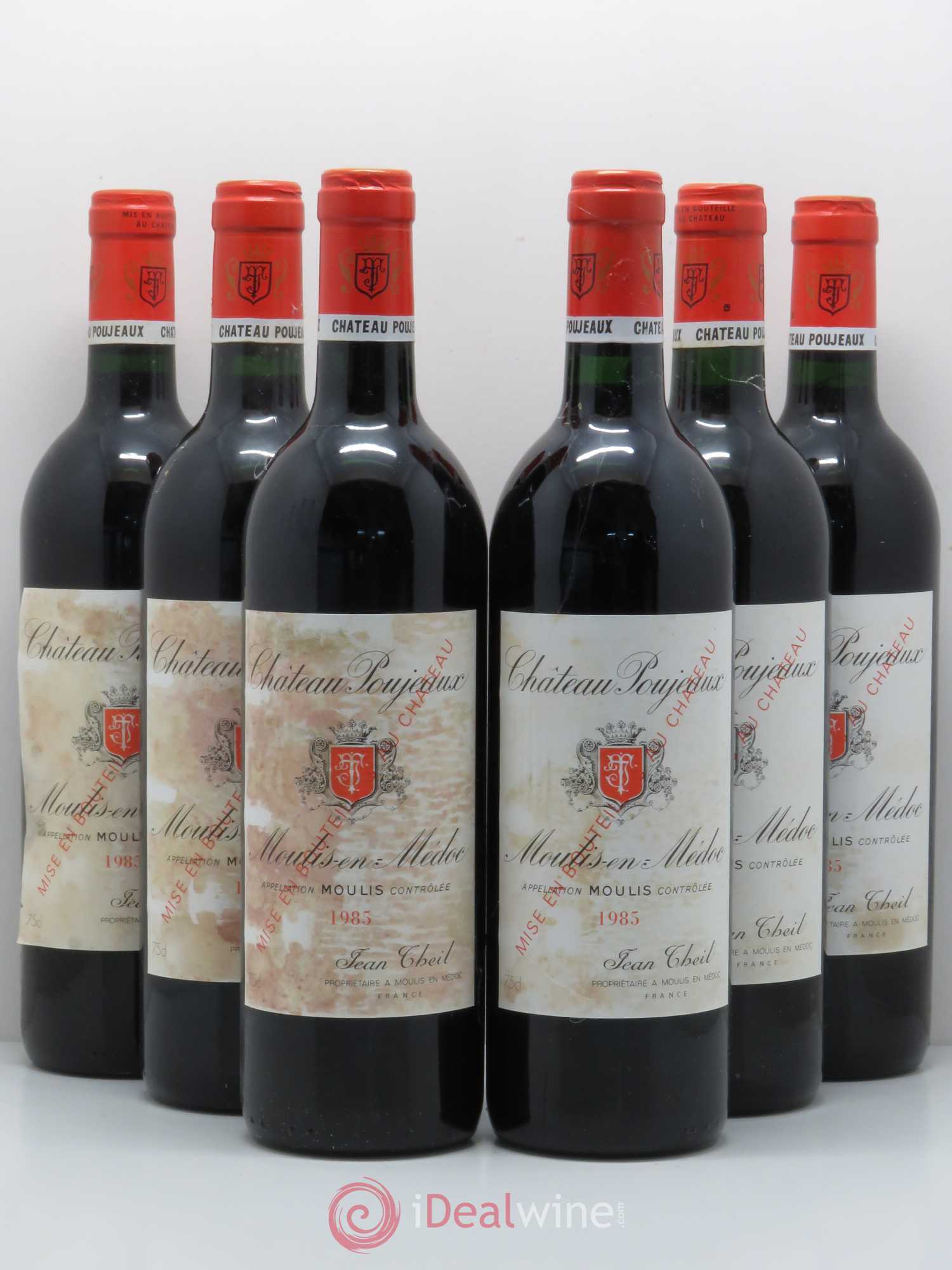 Château Poujeaux 1985 - Lot de 6 bouteilles - 0