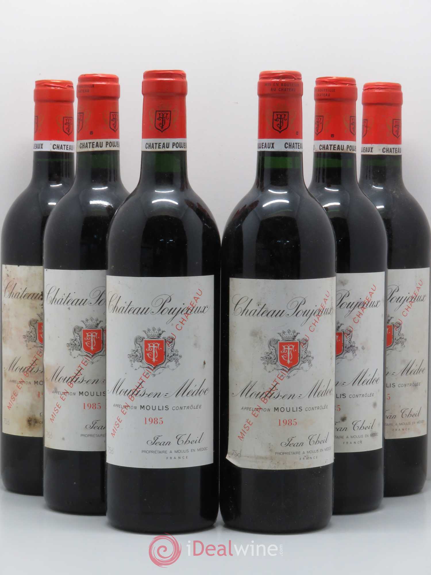 Château Poujeaux 1985 - Lot de 6 bouteilles - 0