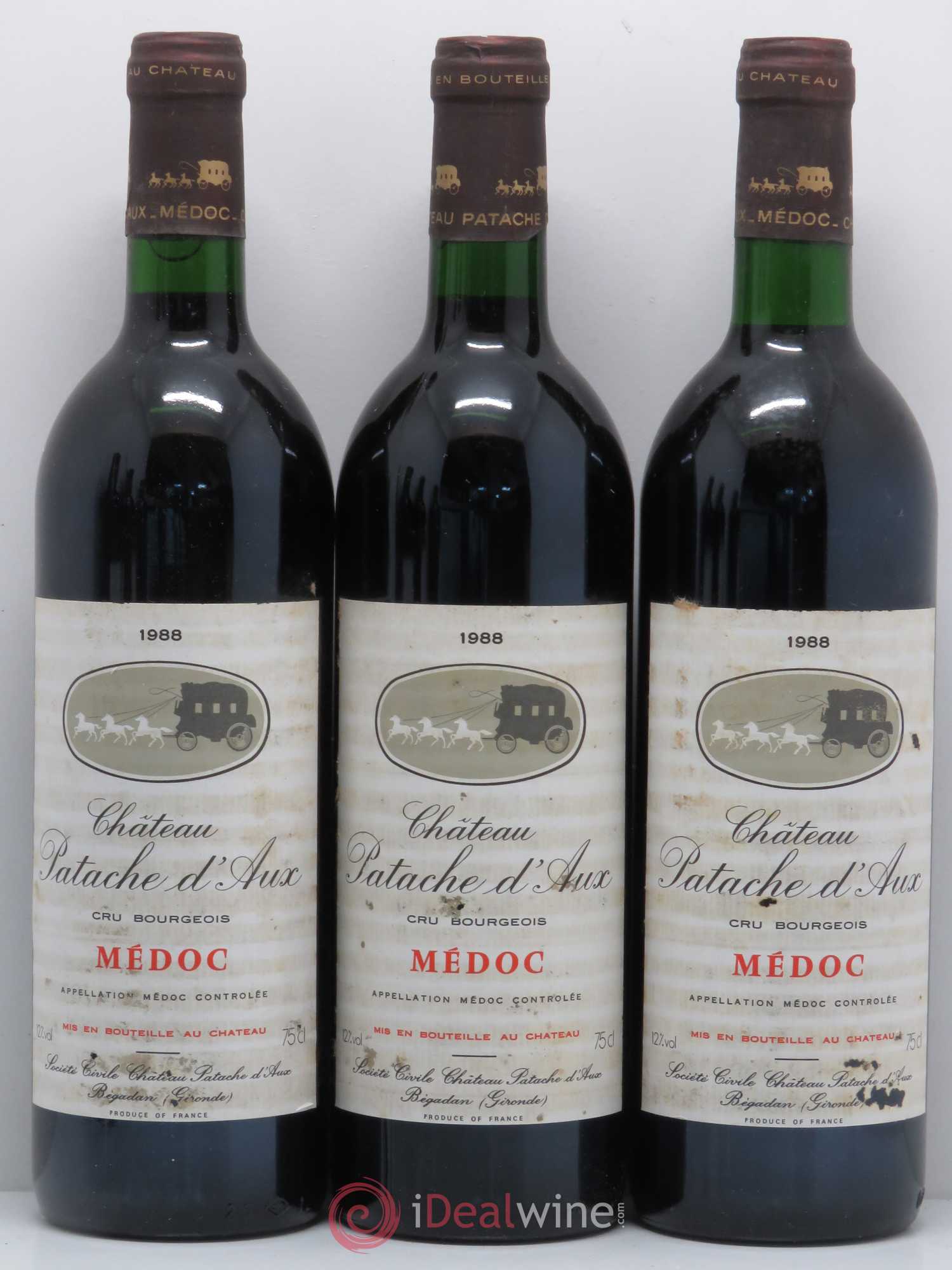 Château Patache d'Aux Cru Bourgeois 1988 - Lot de 6 bouteilles - 2