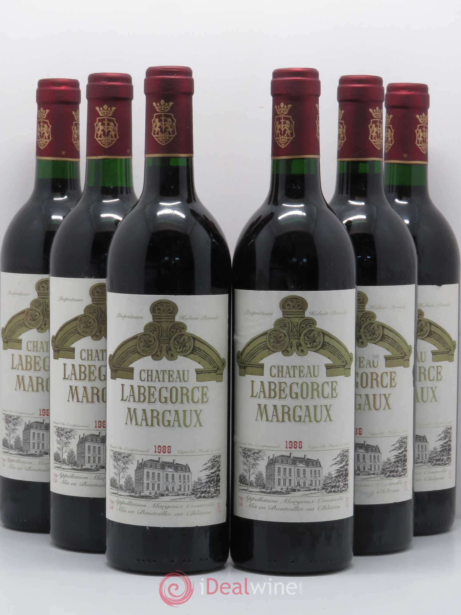 Château Labegorce Cru Bourgeois 1988 - Lot de 6 bouteilles - 0