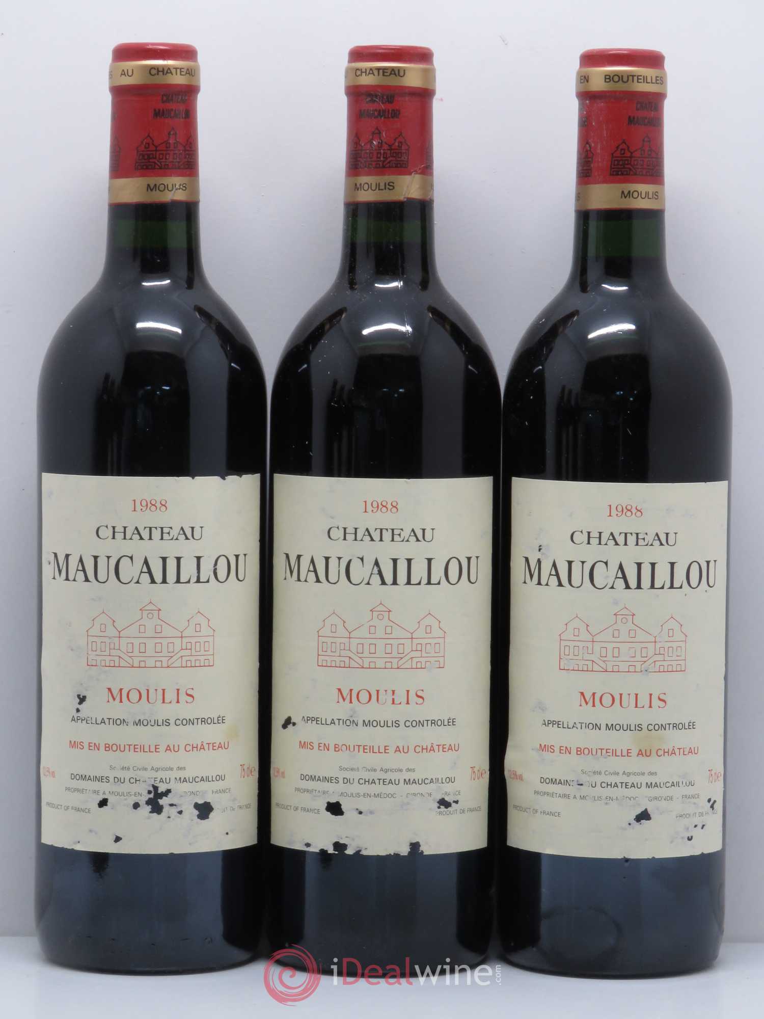 Château Maucaillou 1988 - Lot de 12 bouteilles - 1