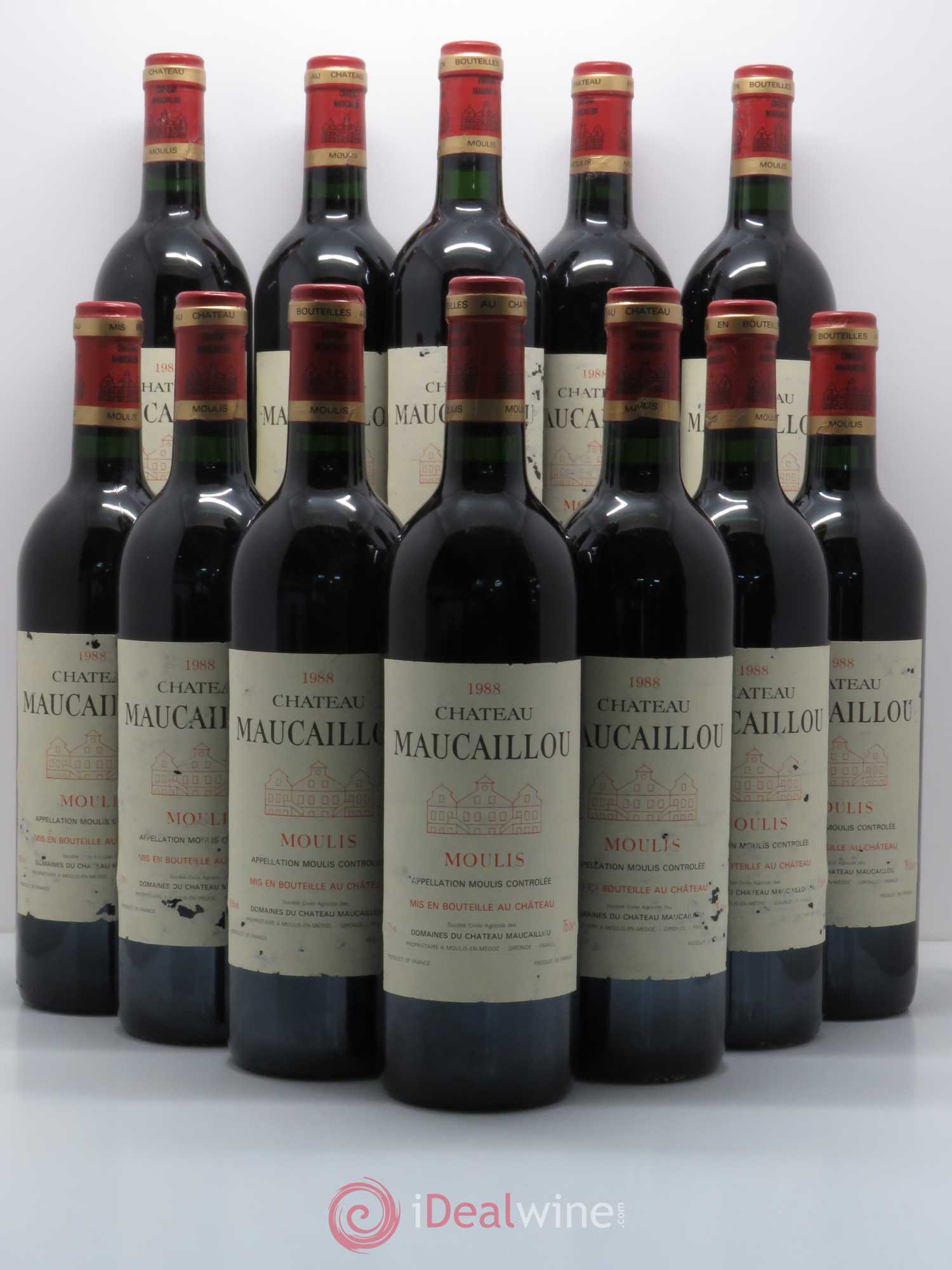 Château Maucaillou 1988 - Lot de 12 bouteilles - 0