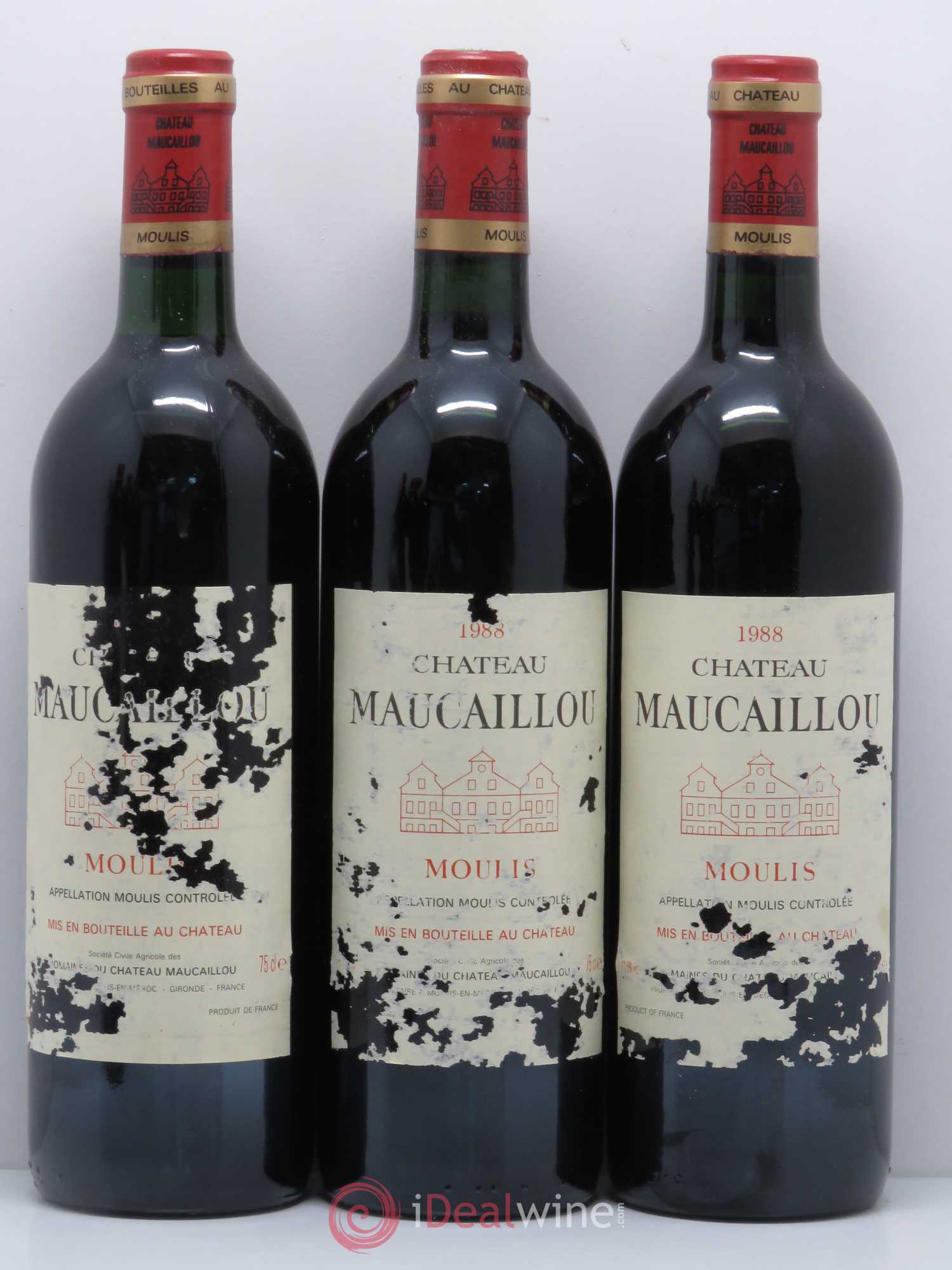 Château Maucaillou 1988 - Lot de 12 bouteilles - 1