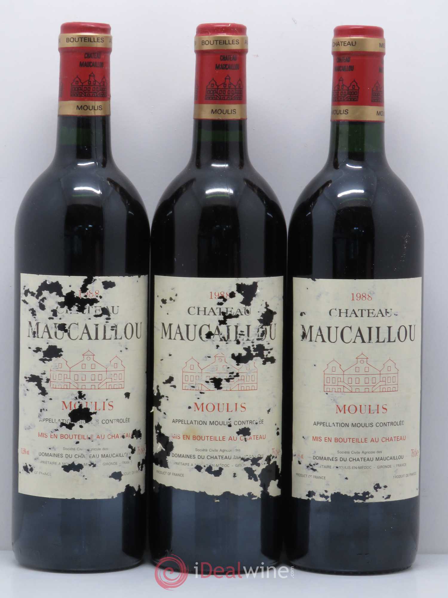 Château Maucaillou 1988 - Lot de 12 bouteilles - 2