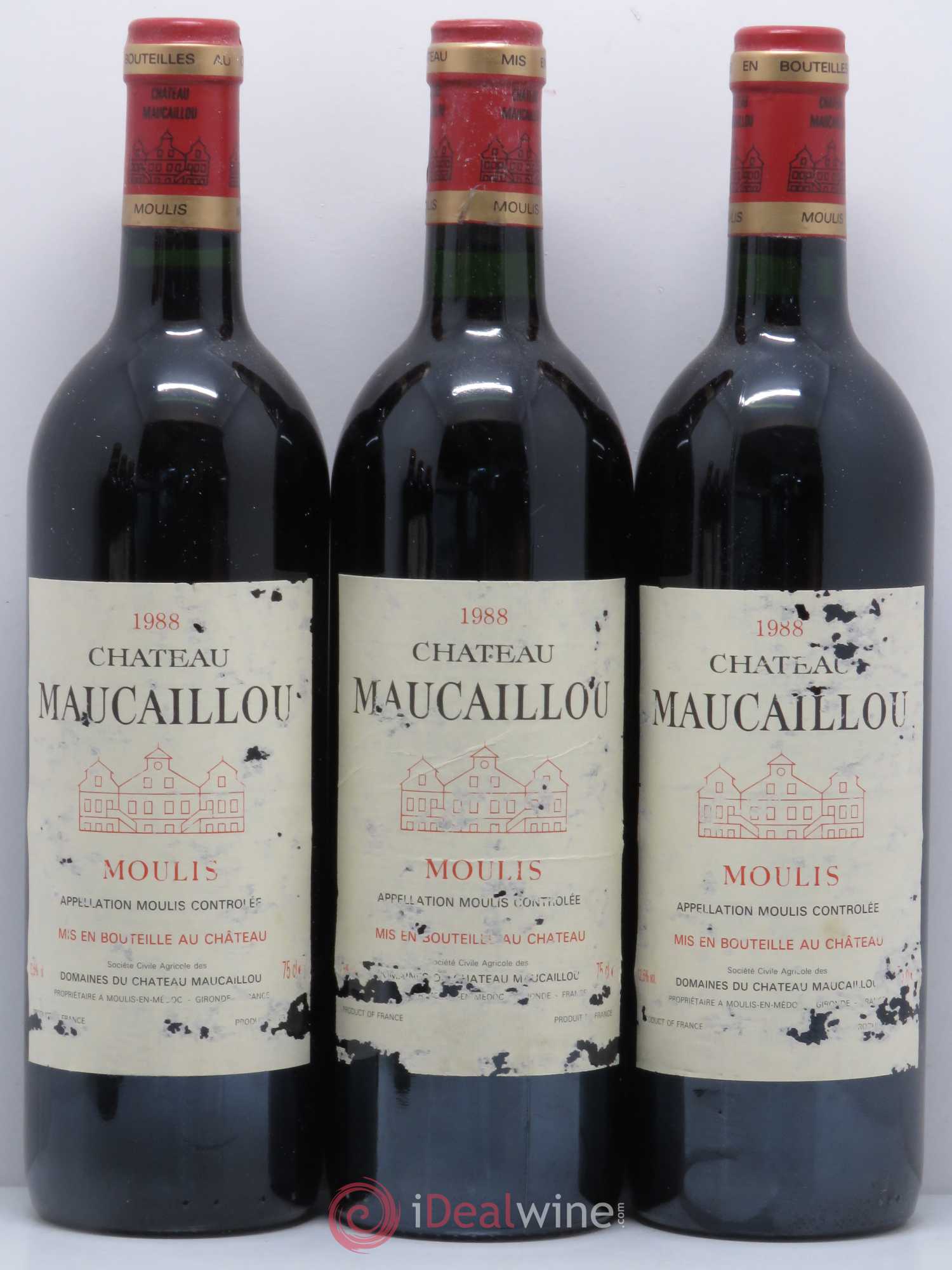 Château Maucaillou 1988 - Lot de 6 bouteilles - 1