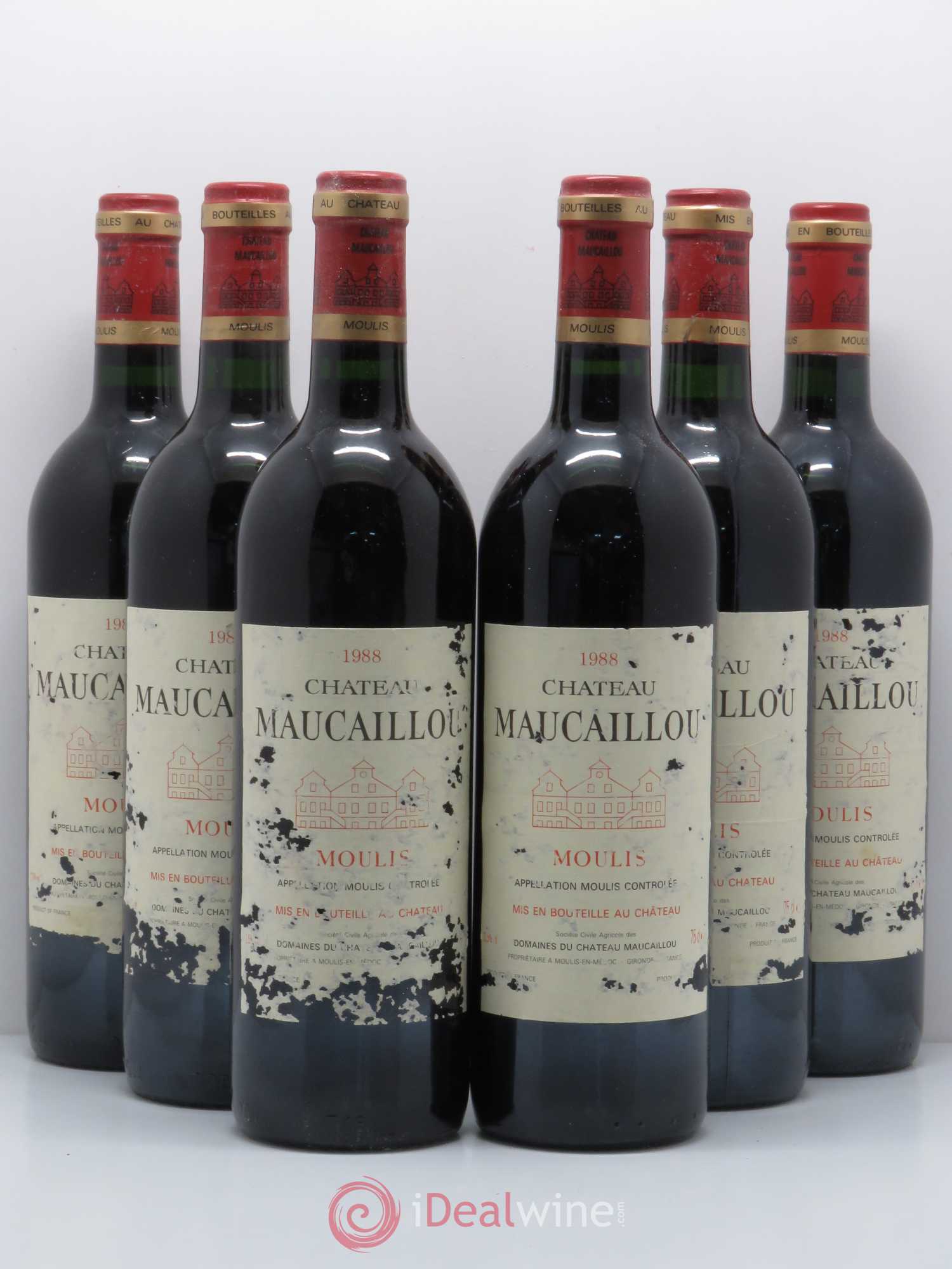 Château Maucaillou 1988 - Lot de 6 bouteilles - 0