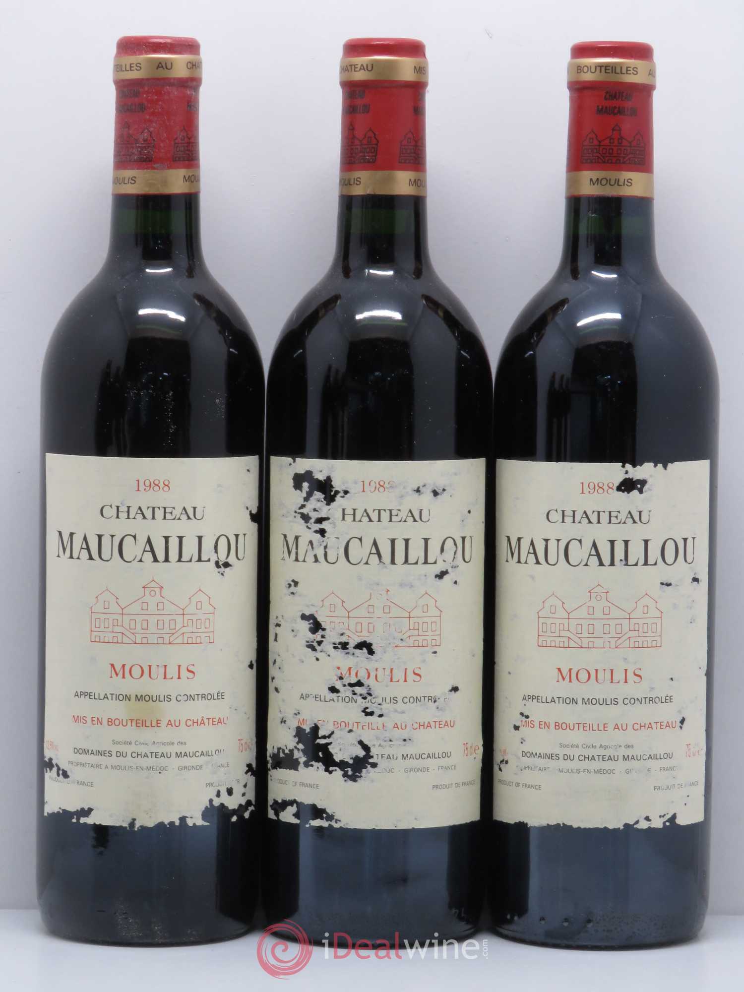Château Maucaillou 1988 - Lot de 6 bouteilles - 1