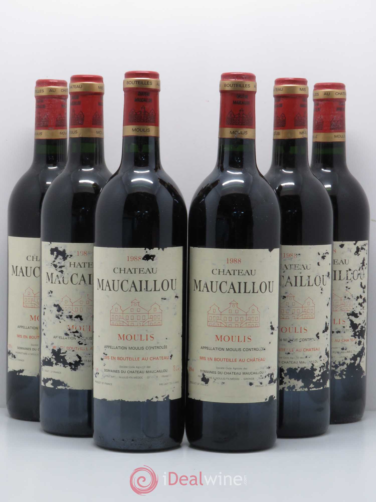 Château Maucaillou 1988 - Lot de 6 bouteilles - 0