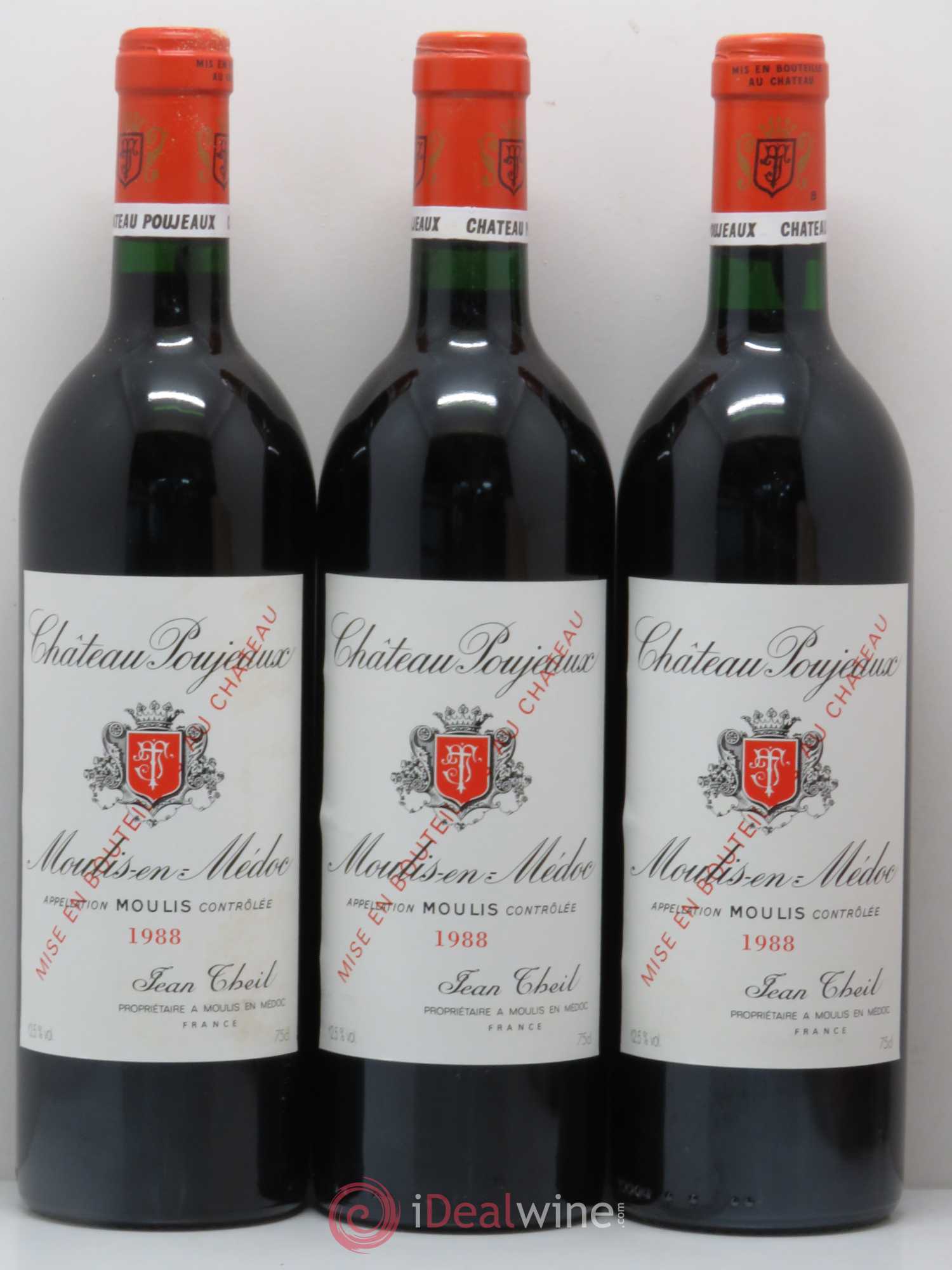 Château Poujeaux 1988 - Lot de 12 bouteilles - 2