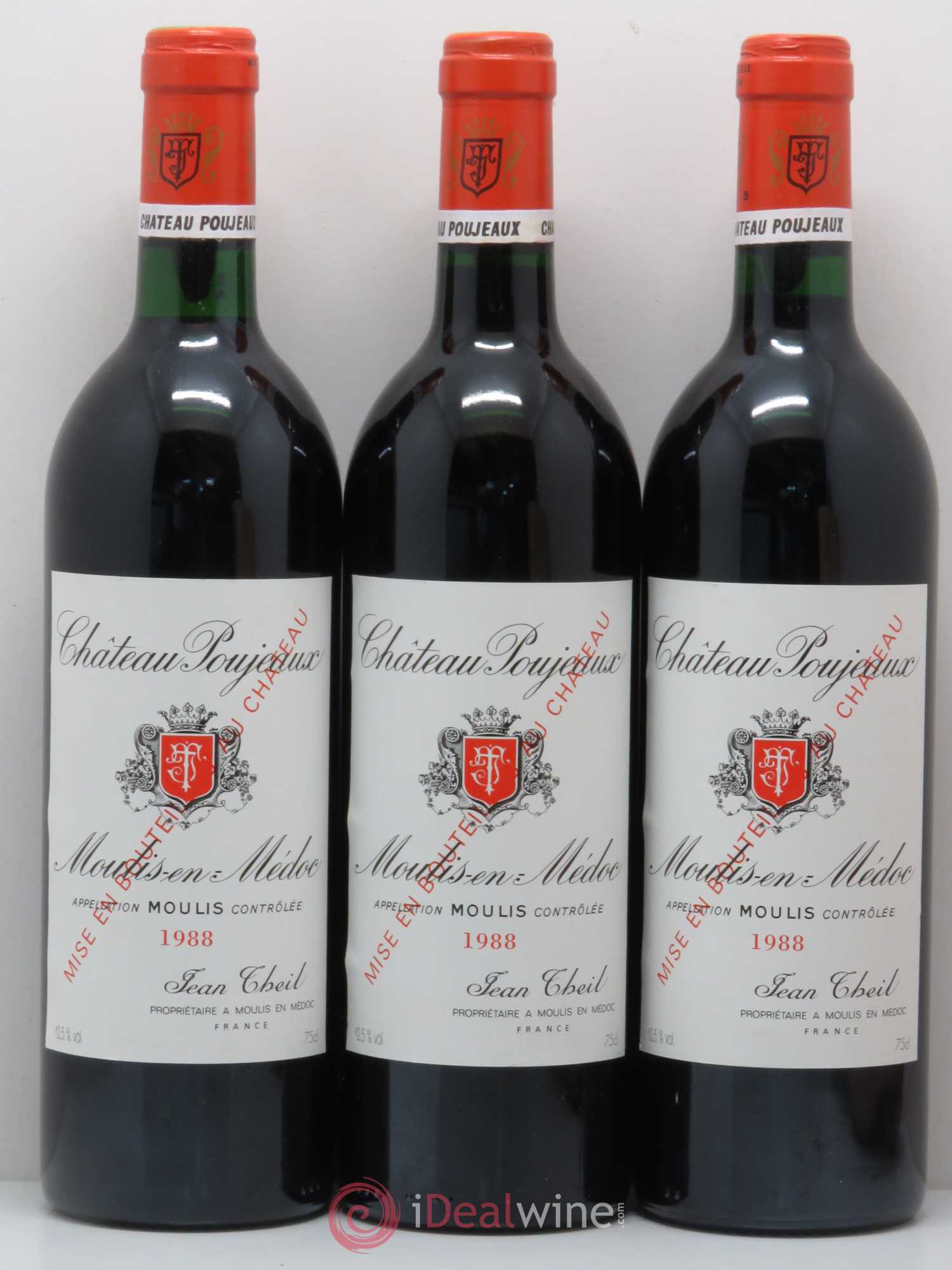 Château Poujeaux 1988 - Lot de 12 bouteilles - 3