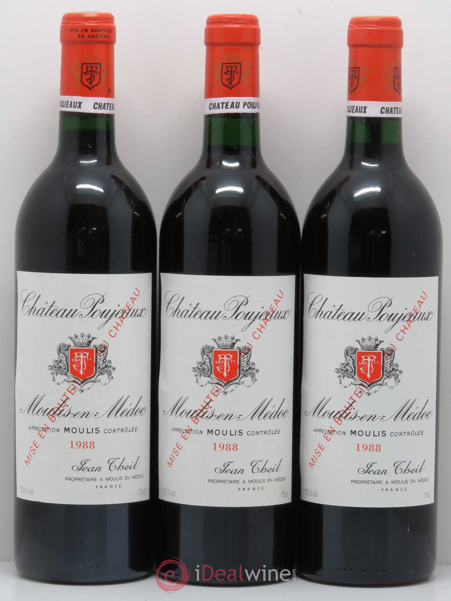 Château Poujeaux 1988 - Lot de 6 bouteilles - 2