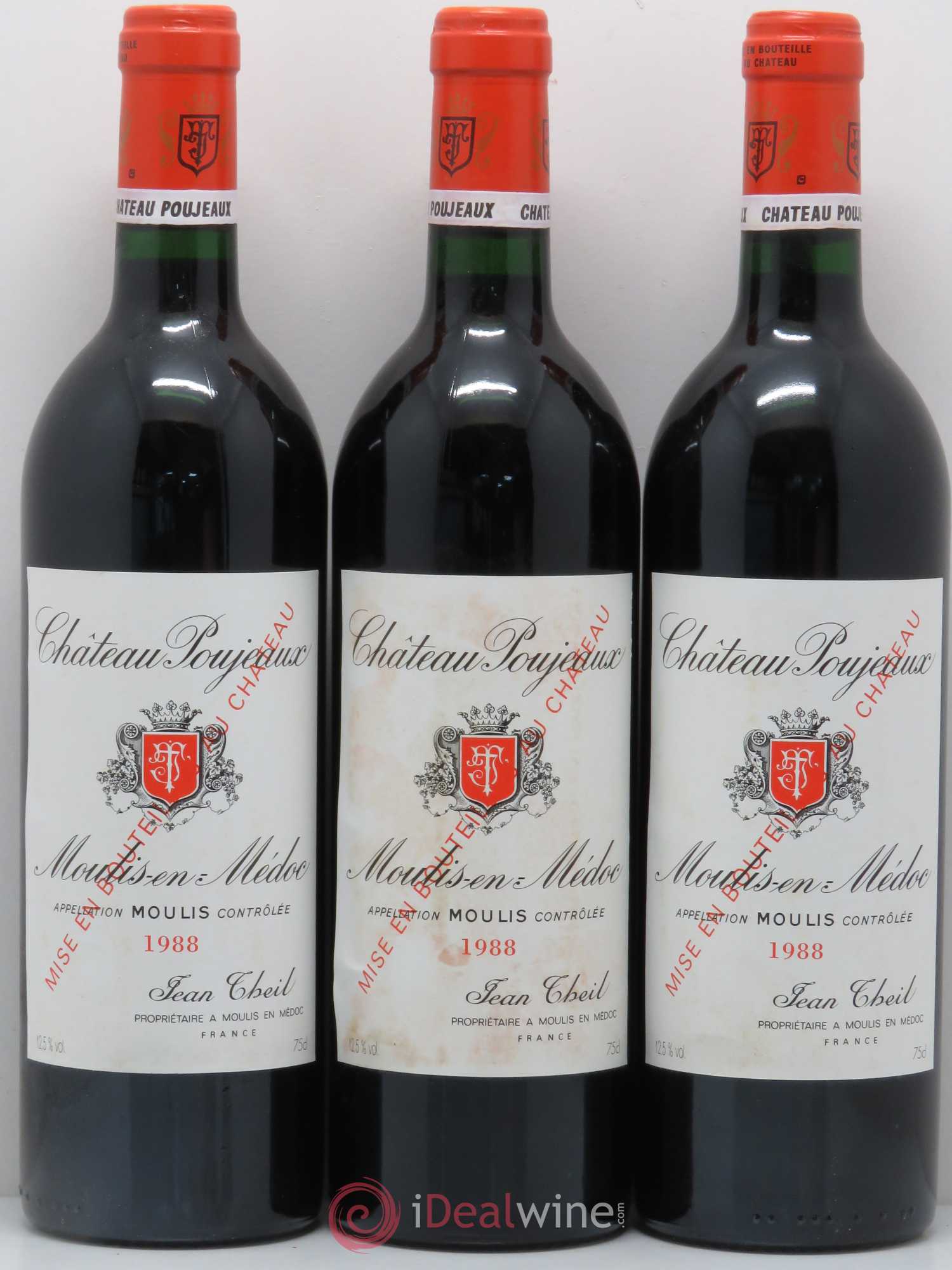 Château Poujeaux 1988 - Lot de 6 bouteilles - 2