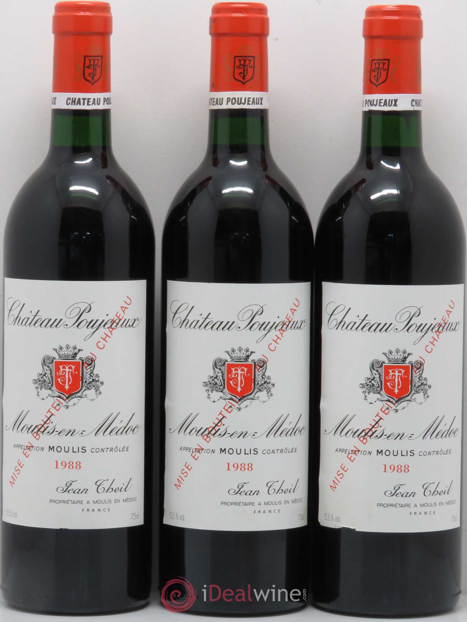 Château Poujeaux 1988 - Lot de 6 bouteilles - 2